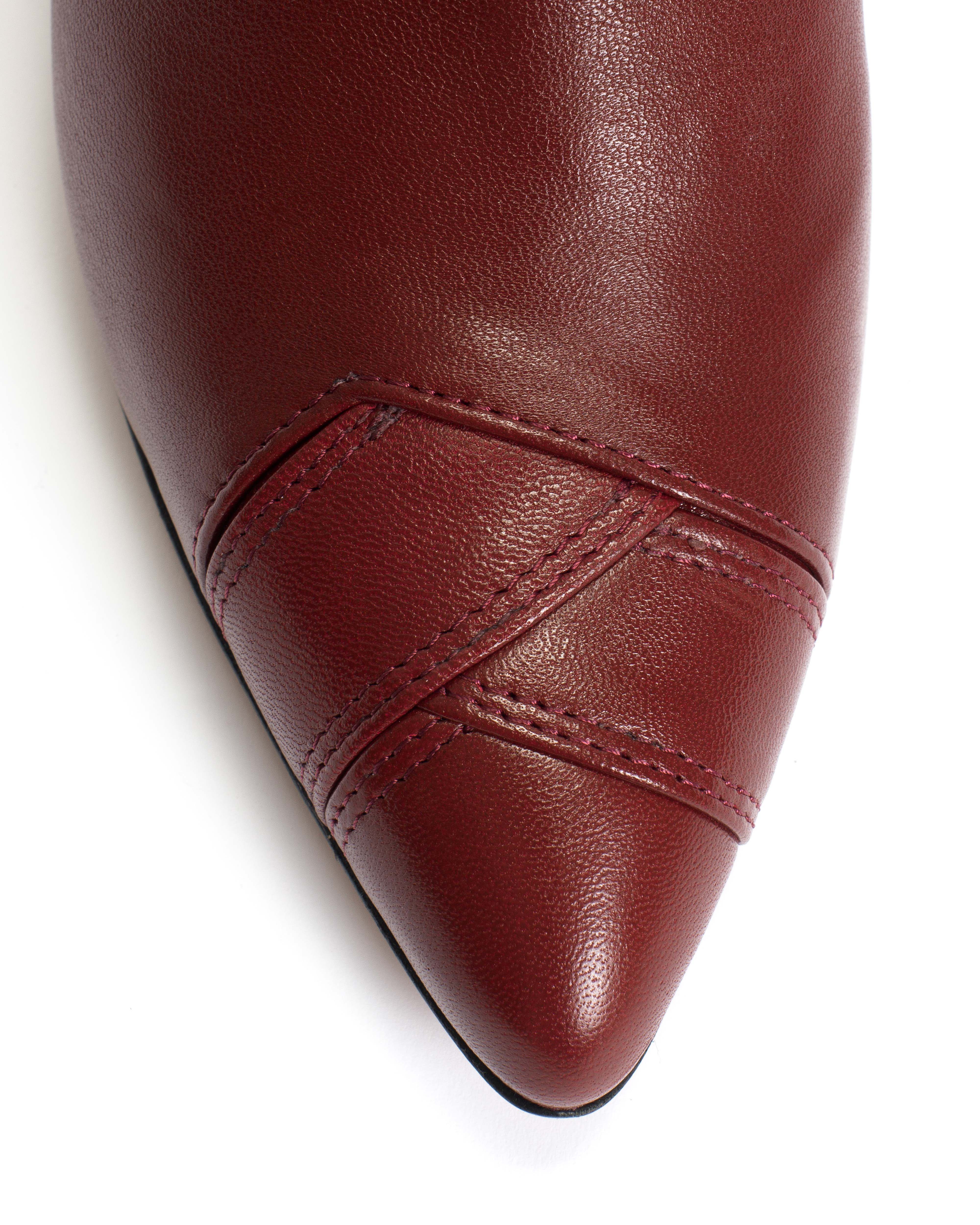 Avy 40 stiletto Silky calf Pomegranate - Image 6