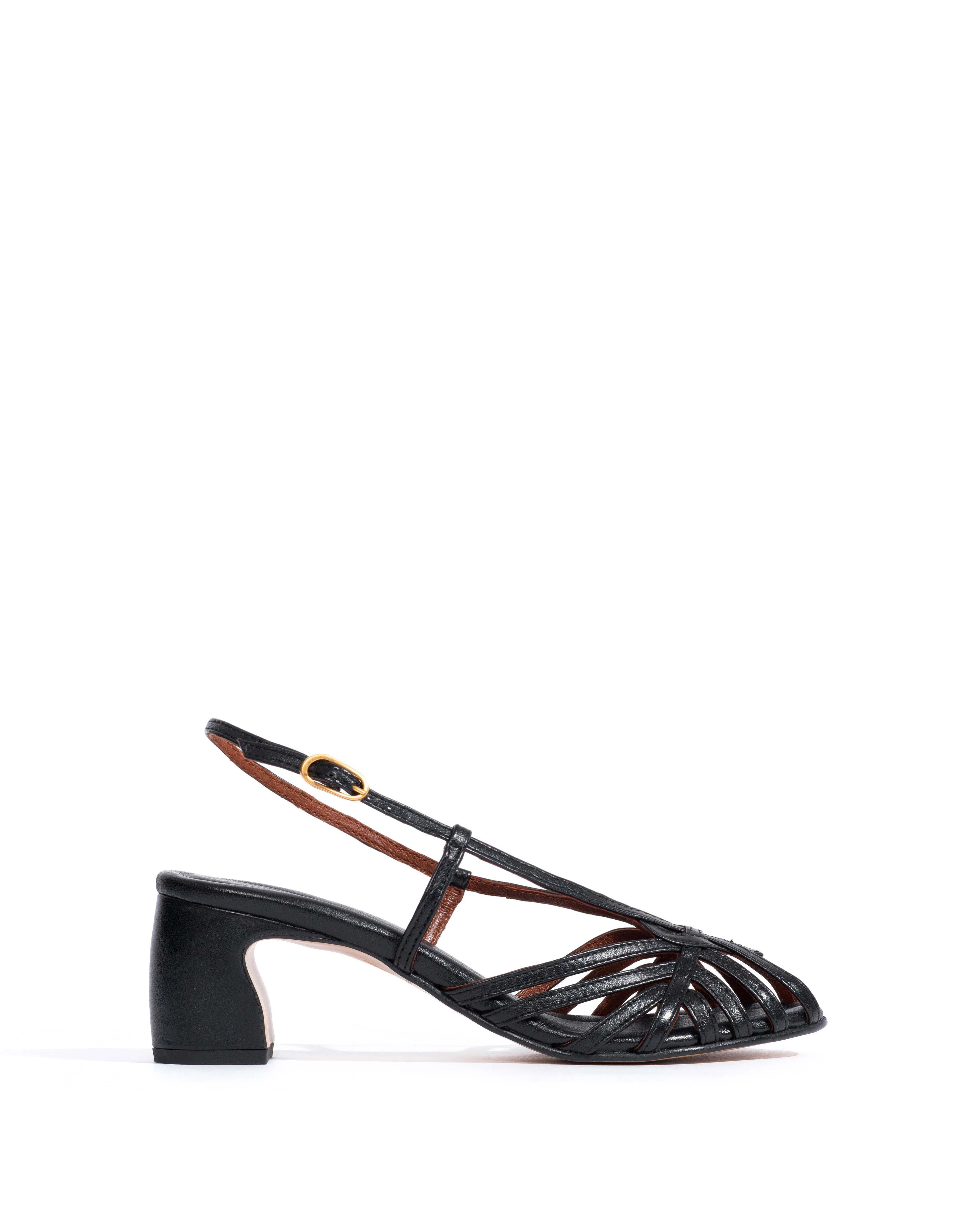 Briddie 50 heart Shiny lamb Black
