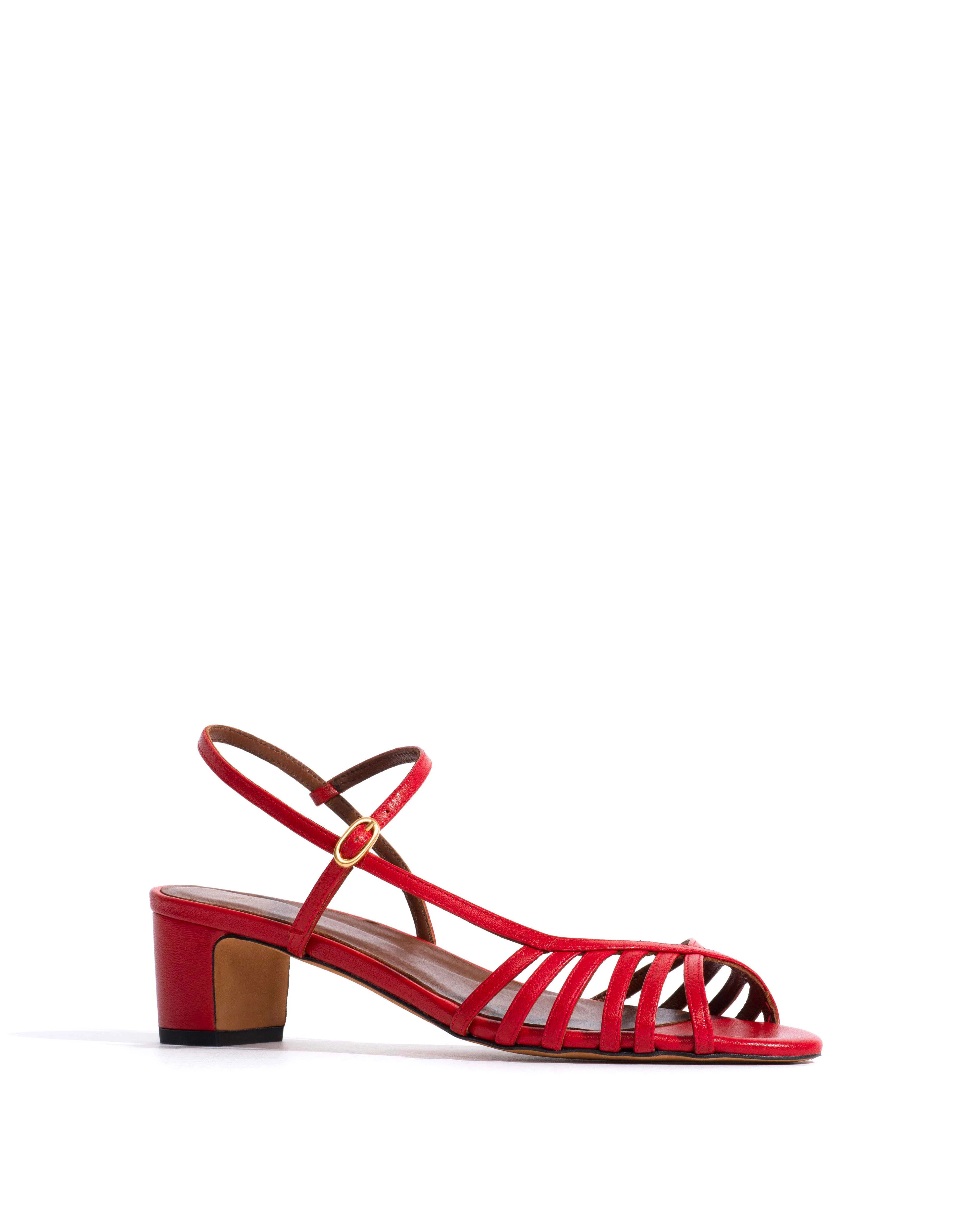 Carlota 40 Shiny lamb Ruby red - Image 2