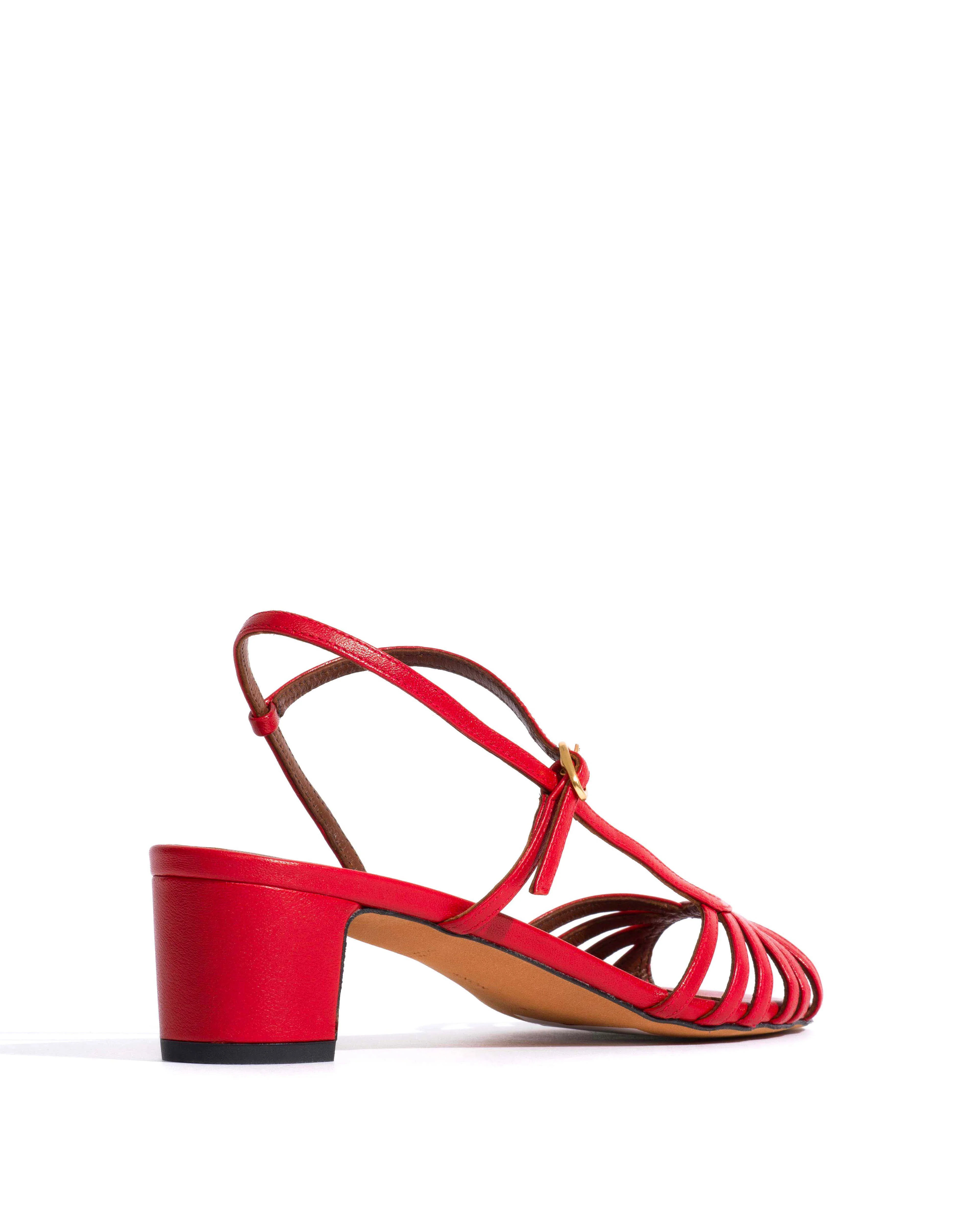 Carlota 40 Shiny lamb Ruby red - Image 3