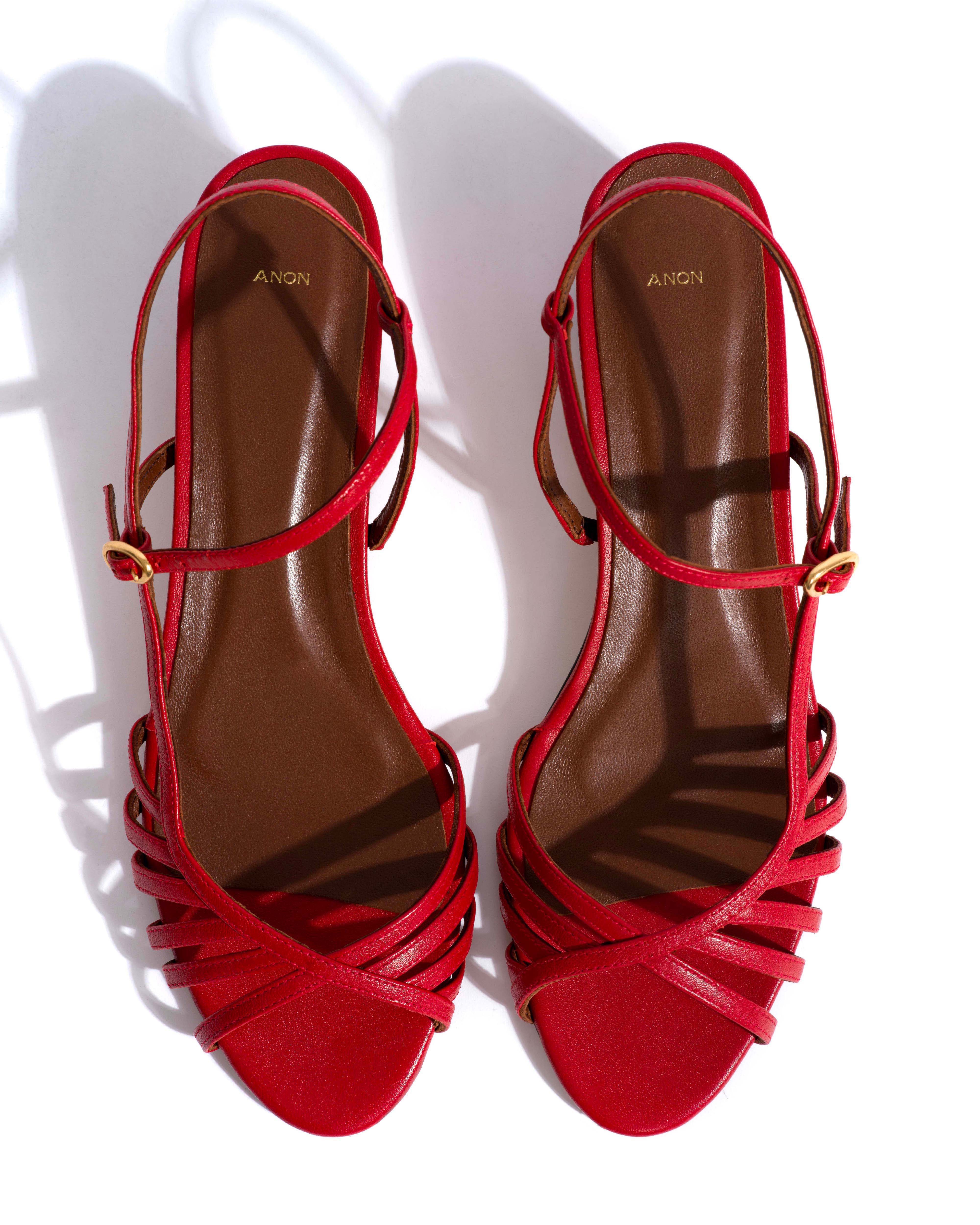 Carlota 40 Shiny lamb Ruby red - Image 4