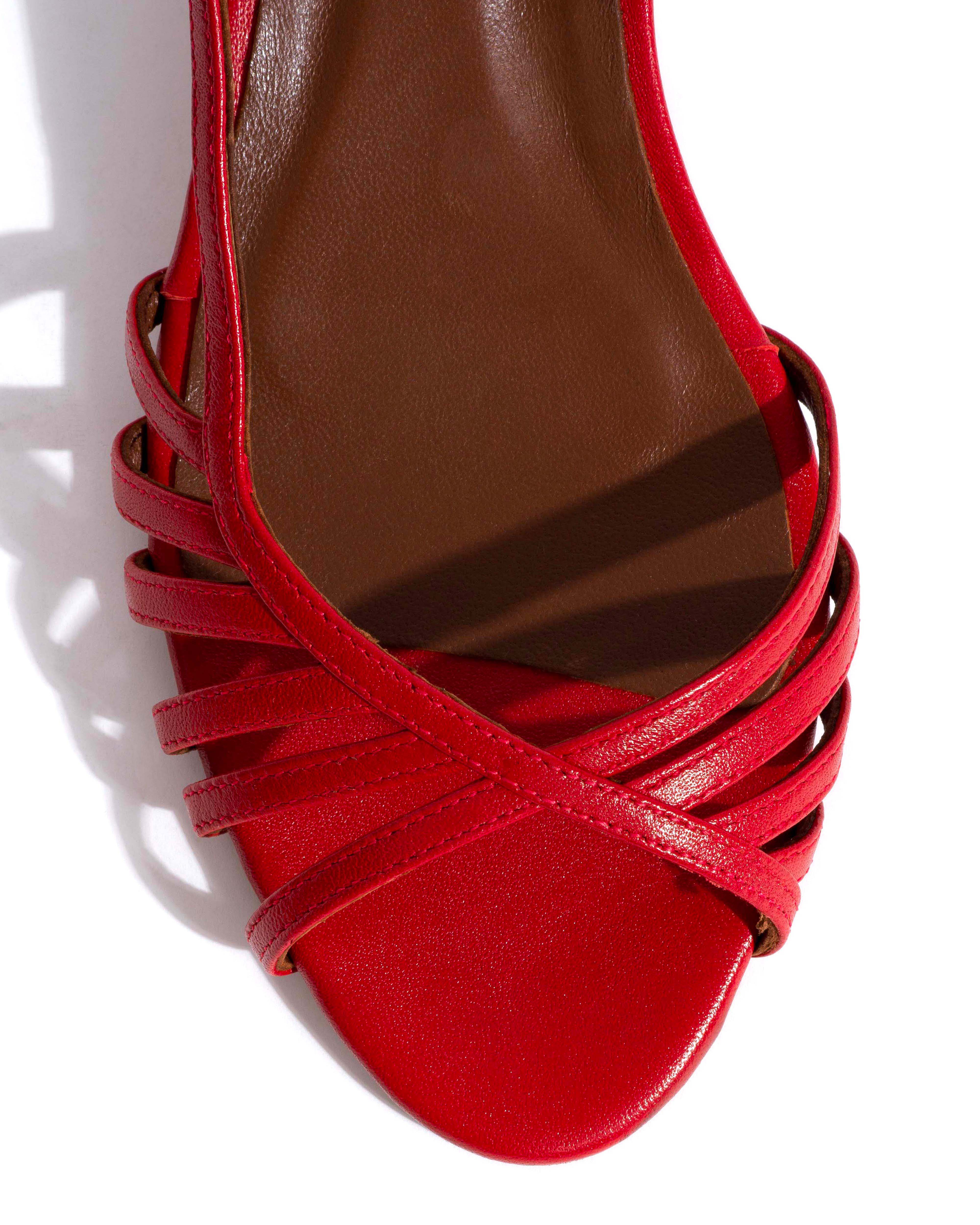 Carlota 40 Shiny lamb Ruby red - Image 5