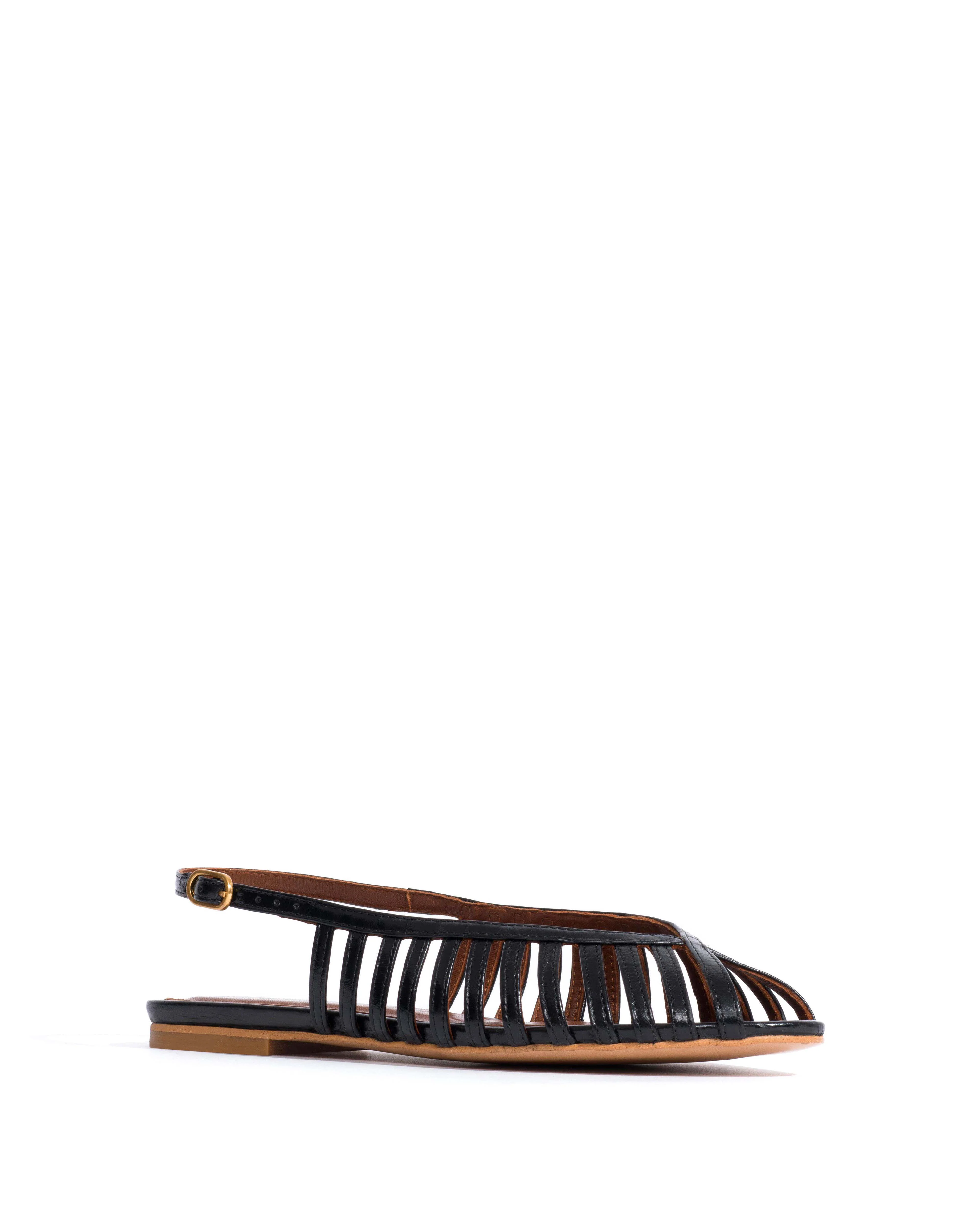 Carminho 10 Crinkled polished goat Black - Image 2