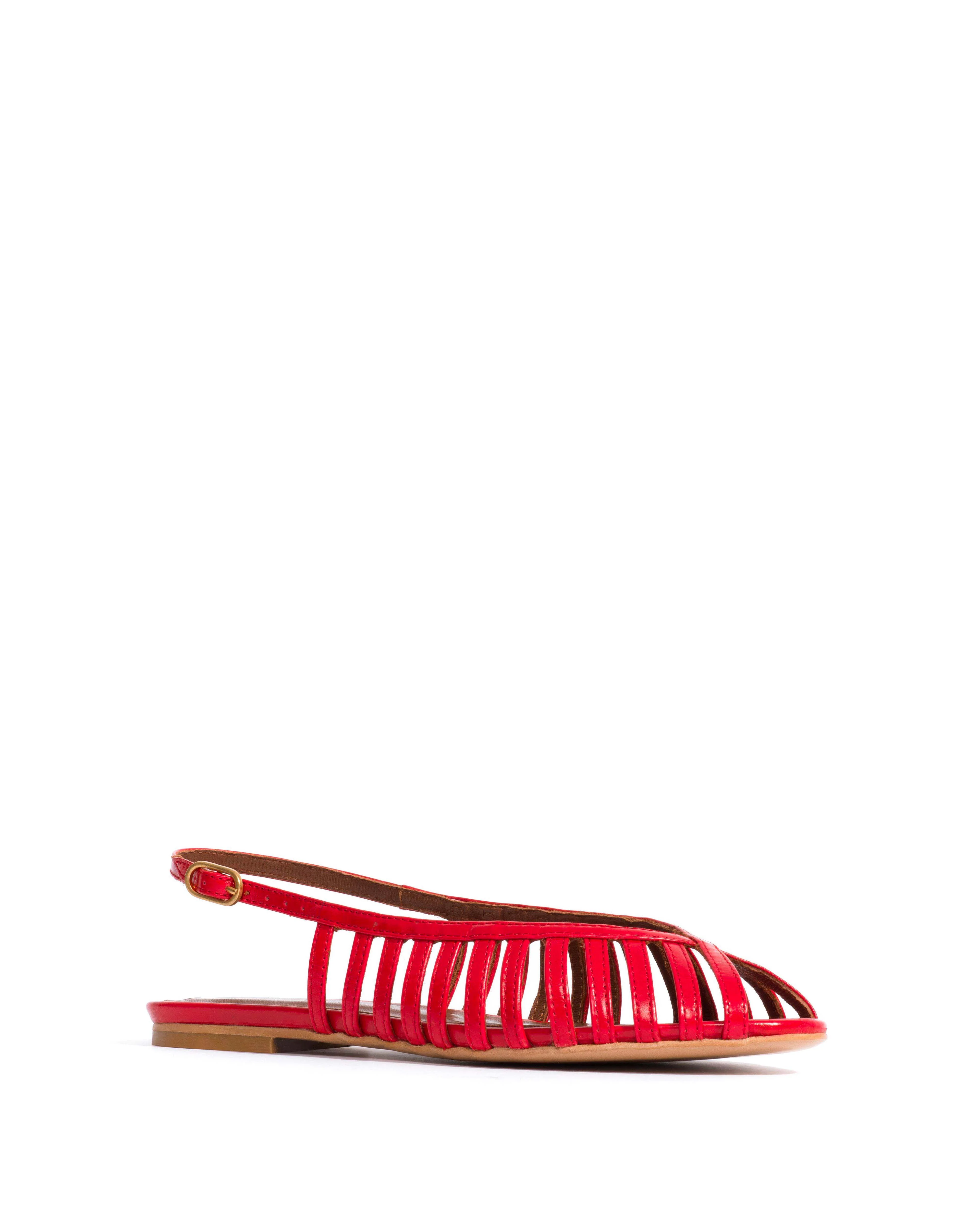 Carminho 10 Crinkled polished goat Scarlet - Image 2