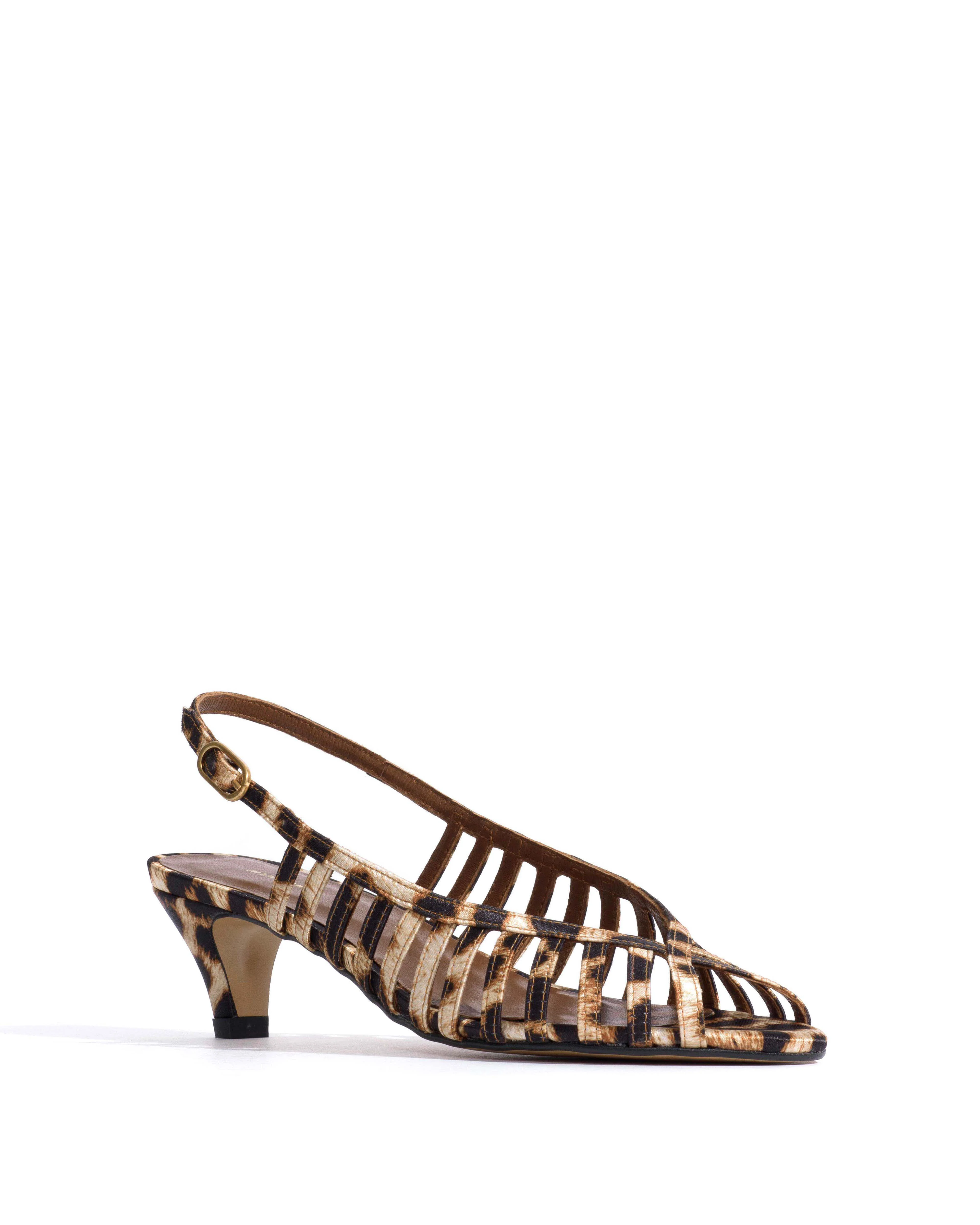 Carminho 40 stiletto Satin print Leopard - Image 2