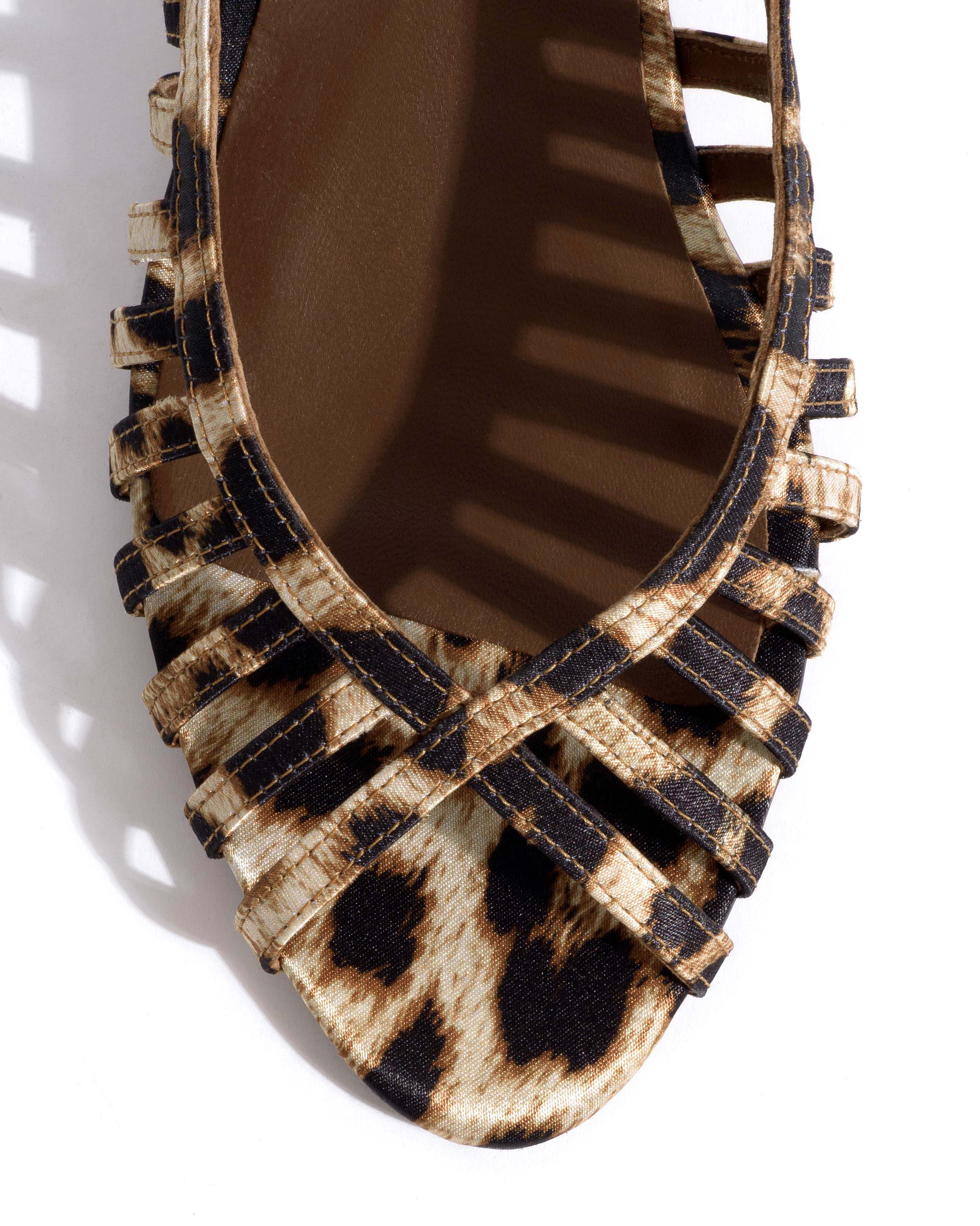 Carminho 40 stiletto Satin print Leopard - Image 5