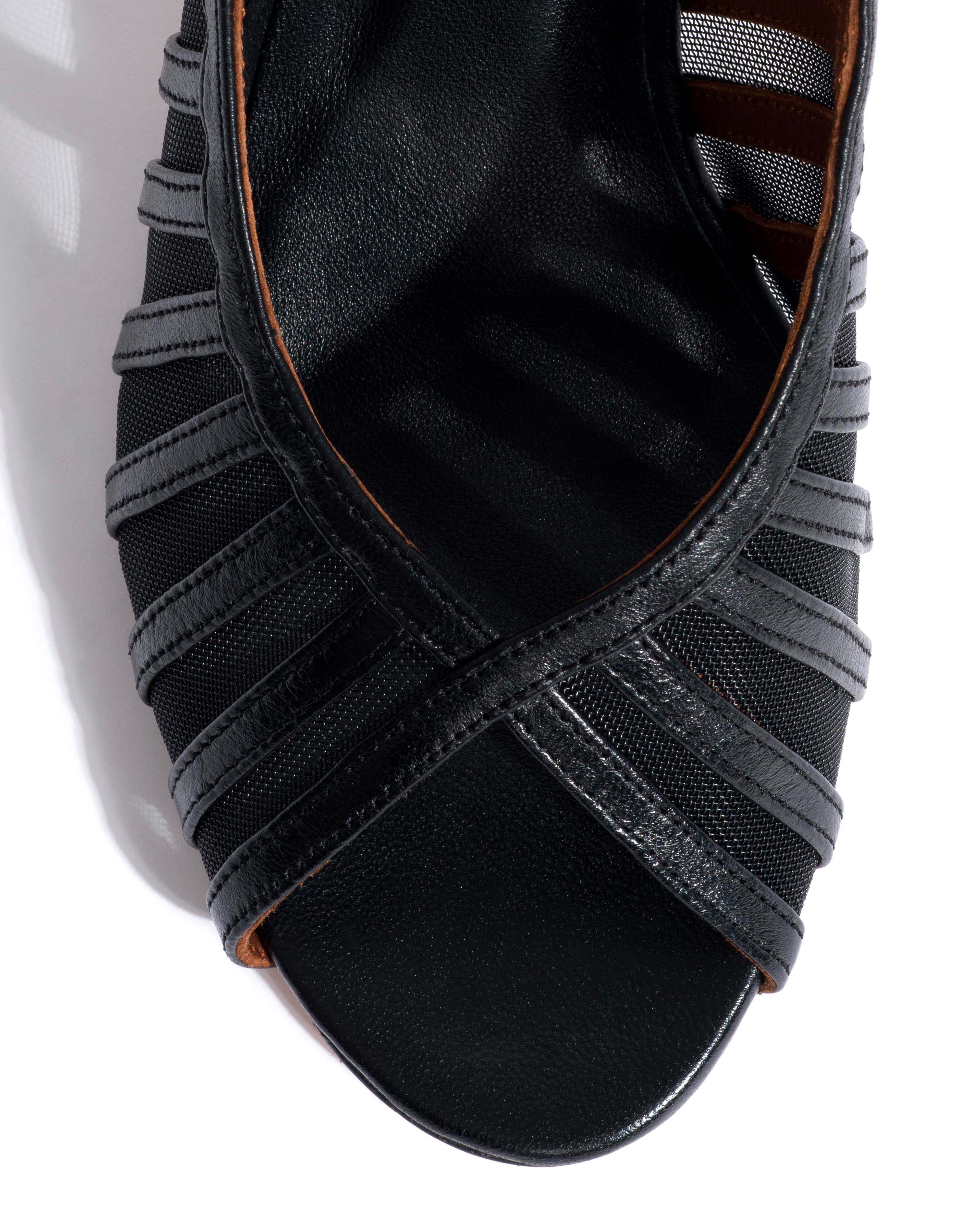 Carminho 75 mesh Shiny lamb & mesh Black - Image 5