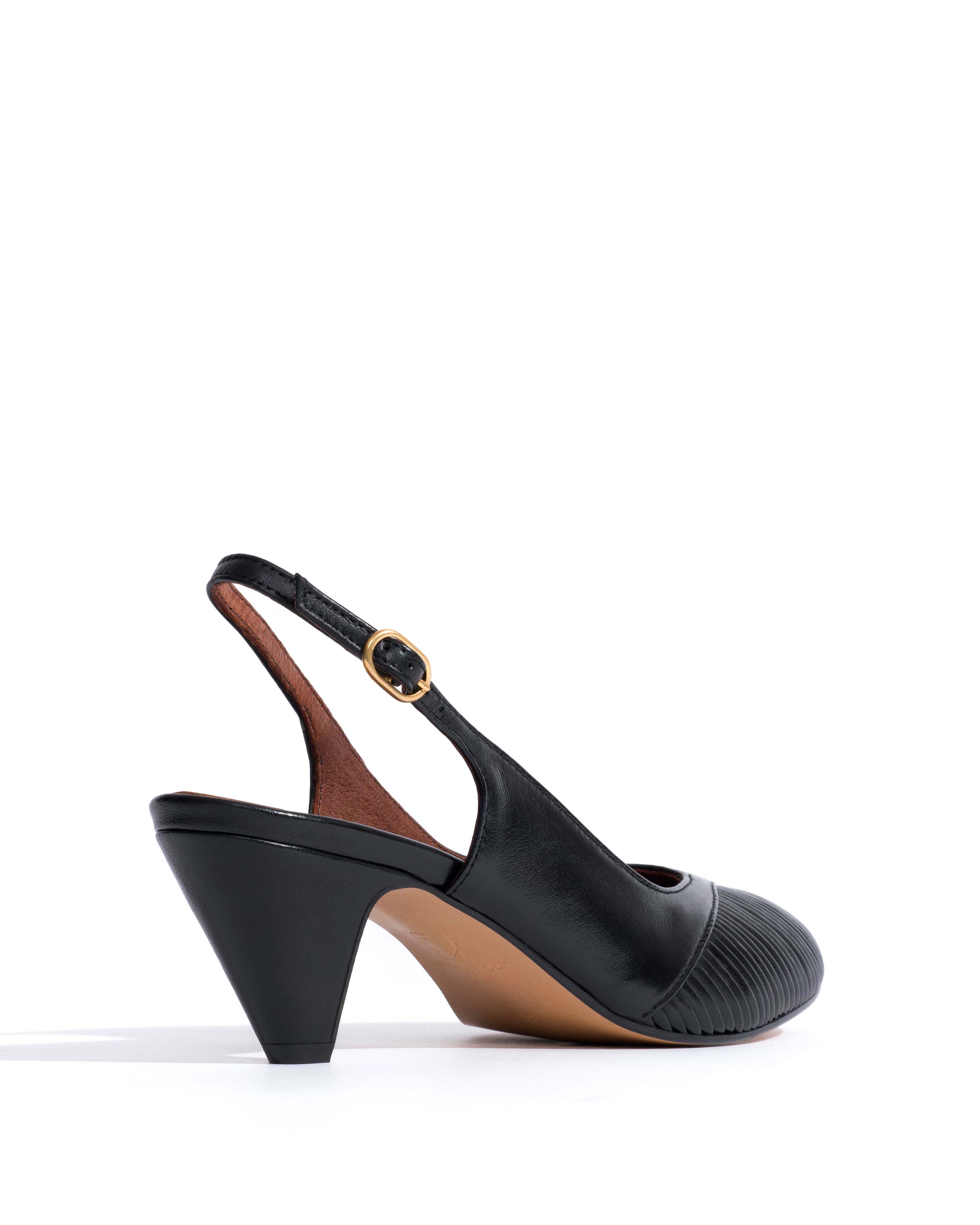 Cassandra 50 stiletto Shiny lamb Black - Image 3