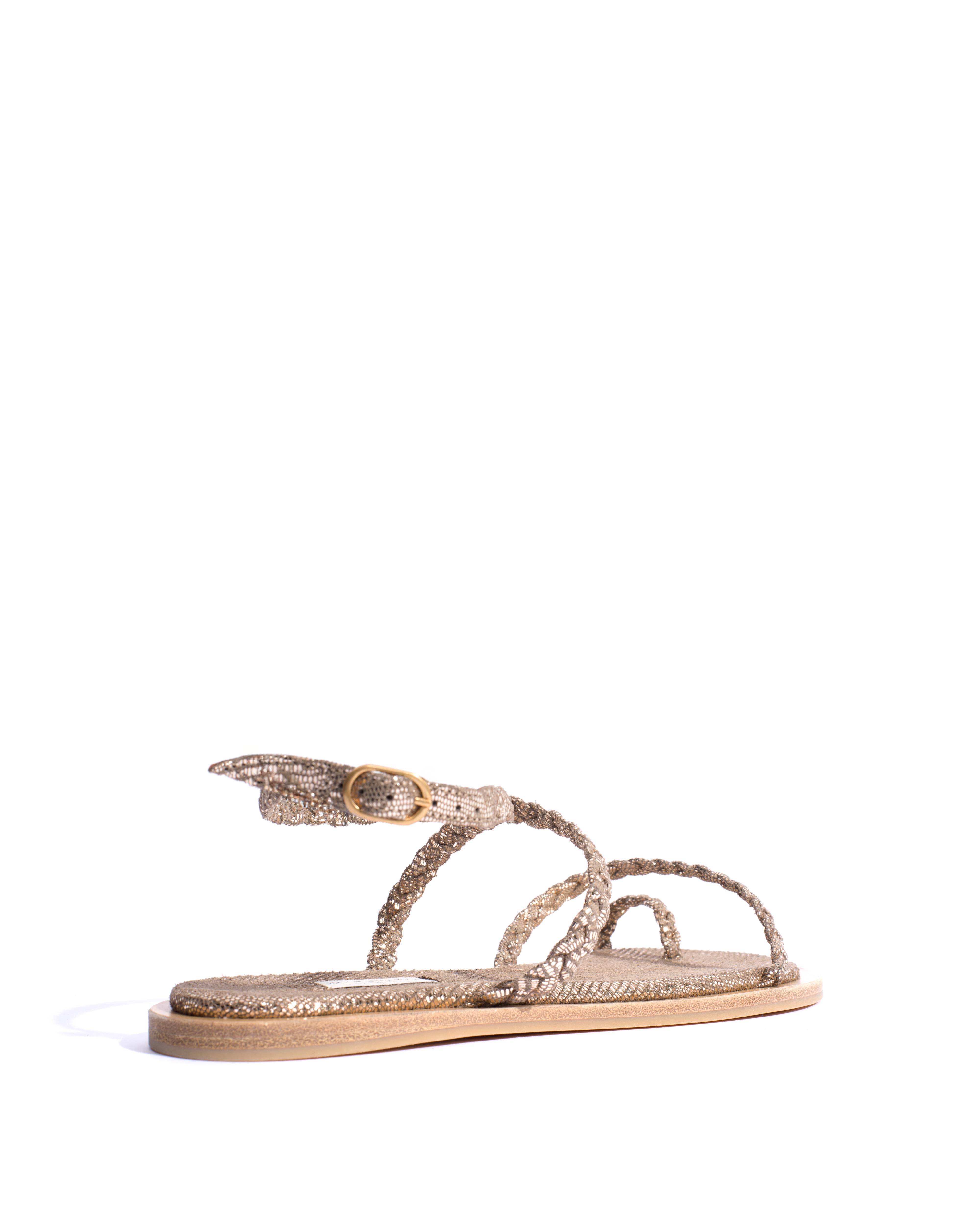 Cinca 10 classic Lizard metallic goat Vintage champagne - Image 3