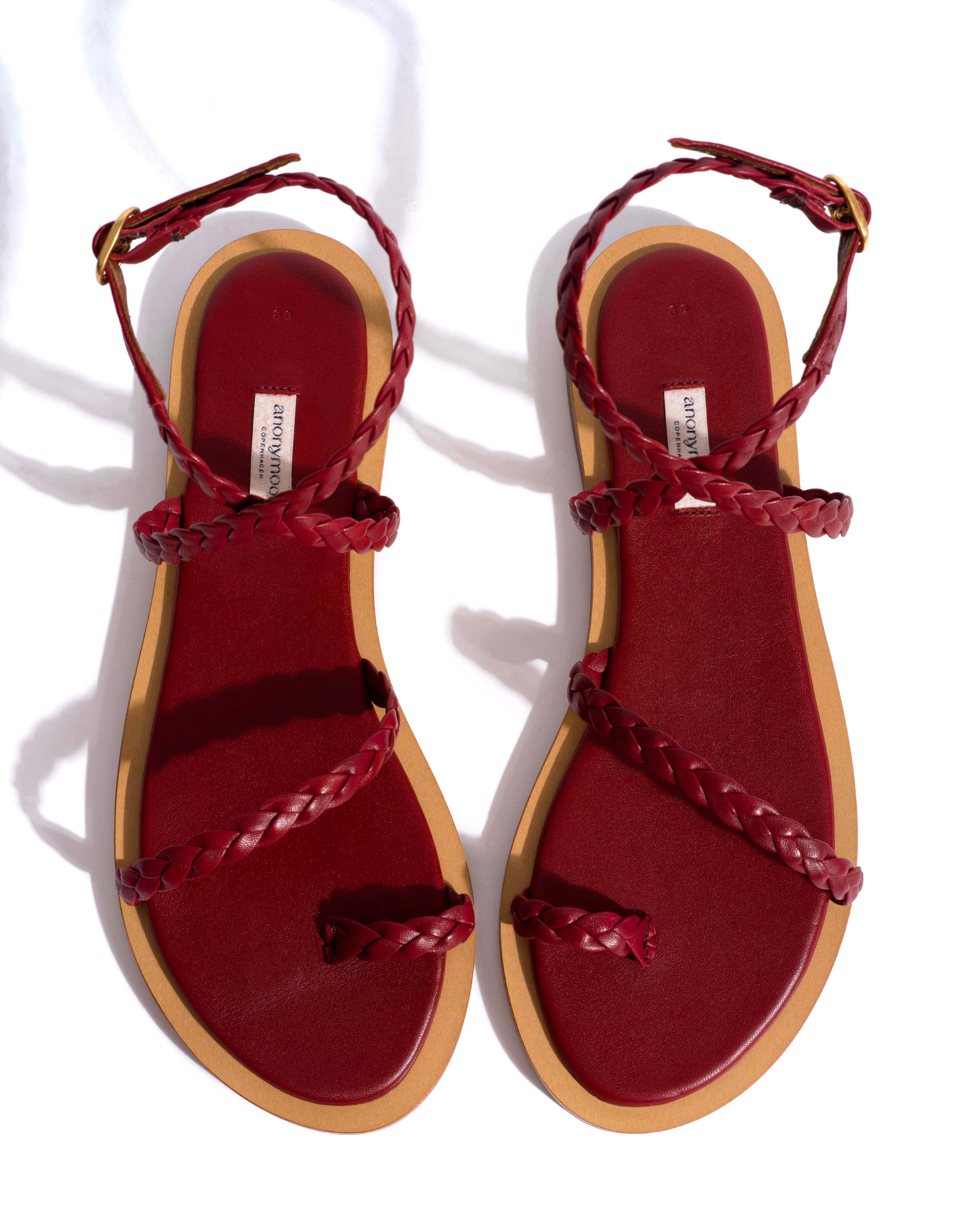 Cinca 10 hand-braided Hand-braided leather Pomegranate - Image 4