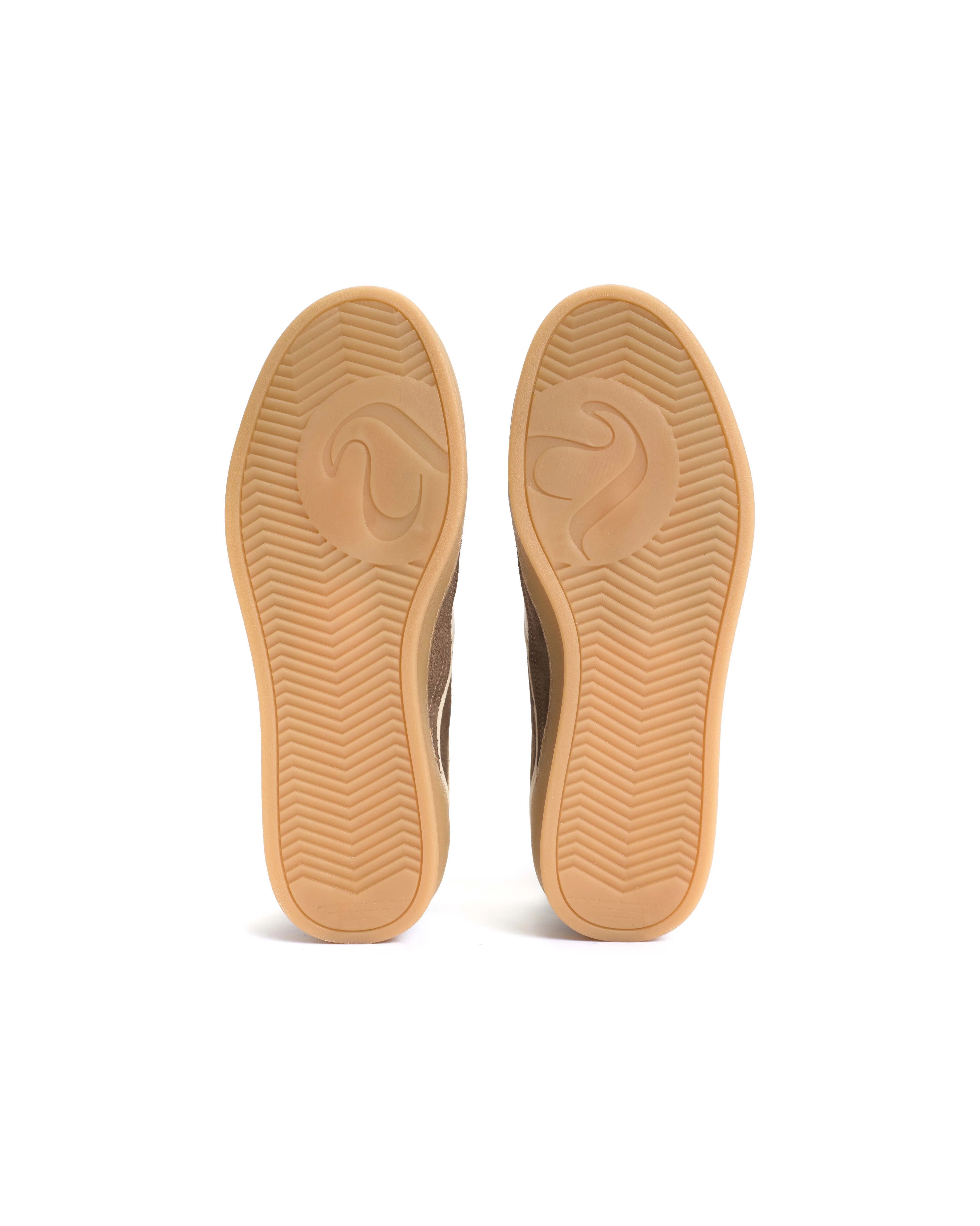 Dabbie Calf suede & soft calf dual & tri color Dark taupe & white sand & dark taupe - Image 6