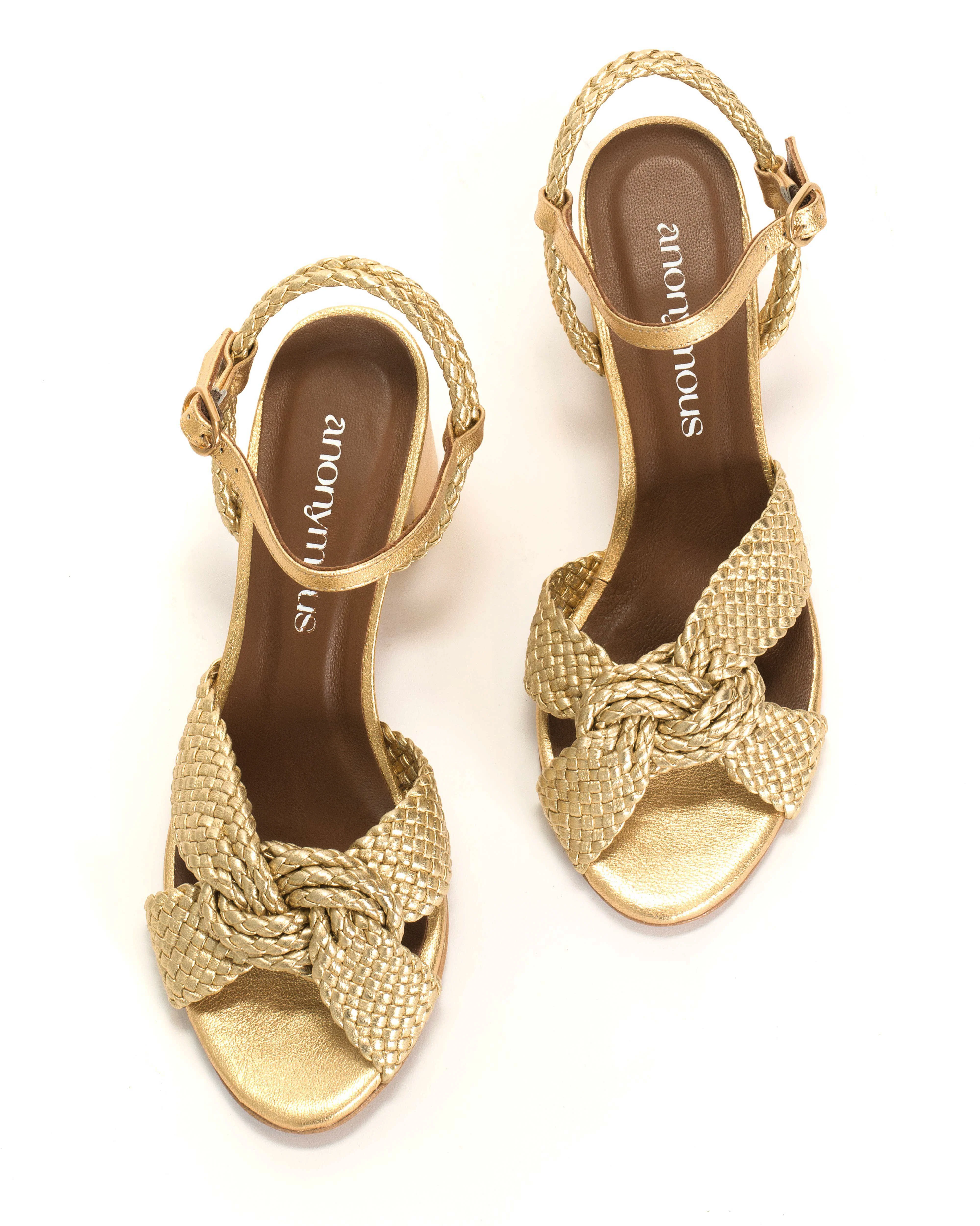 Dilaya 55 hand-braided Hand-braided leather Gold - Image 5