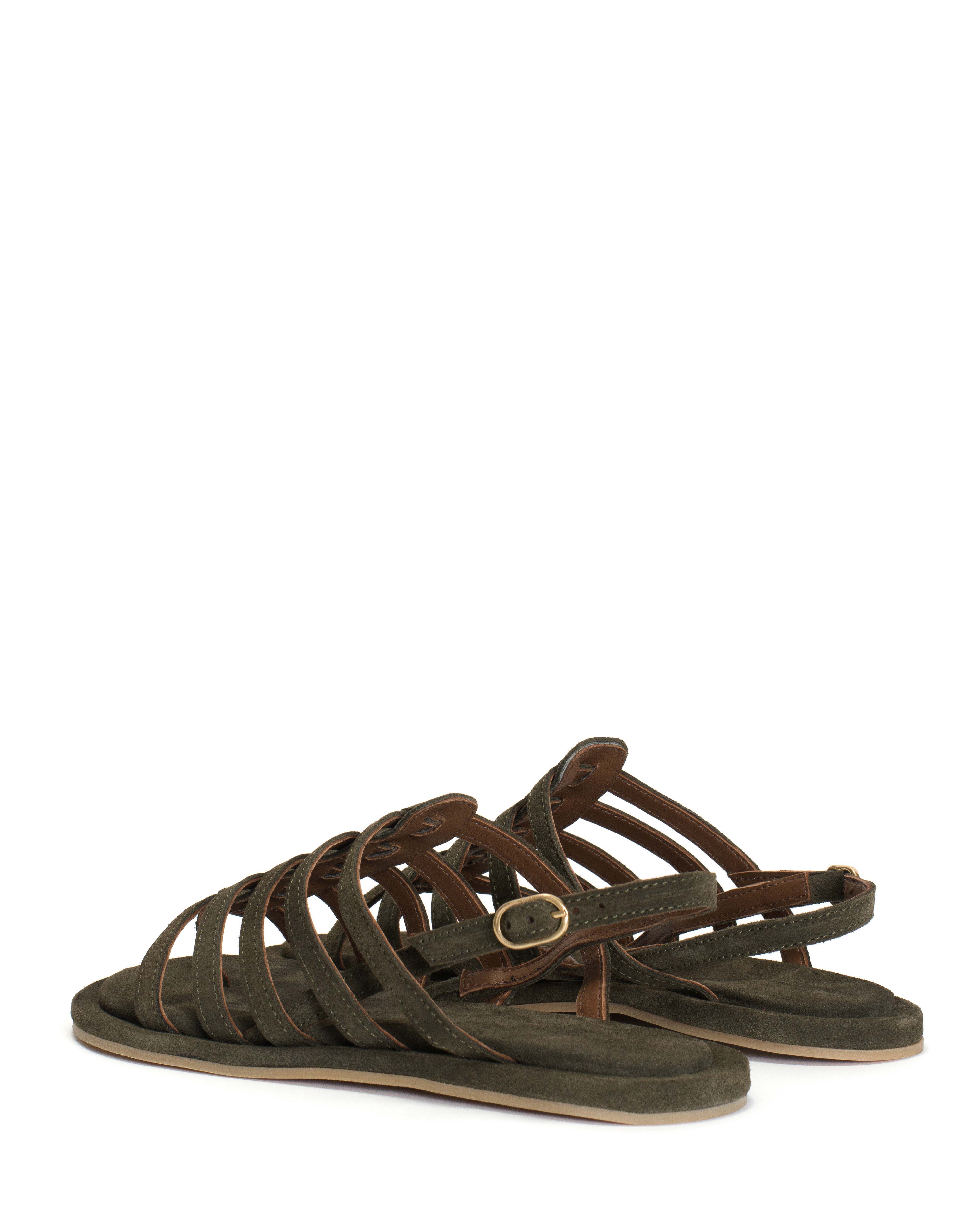 Els 10 covered Calf suede Moss green - Image 4