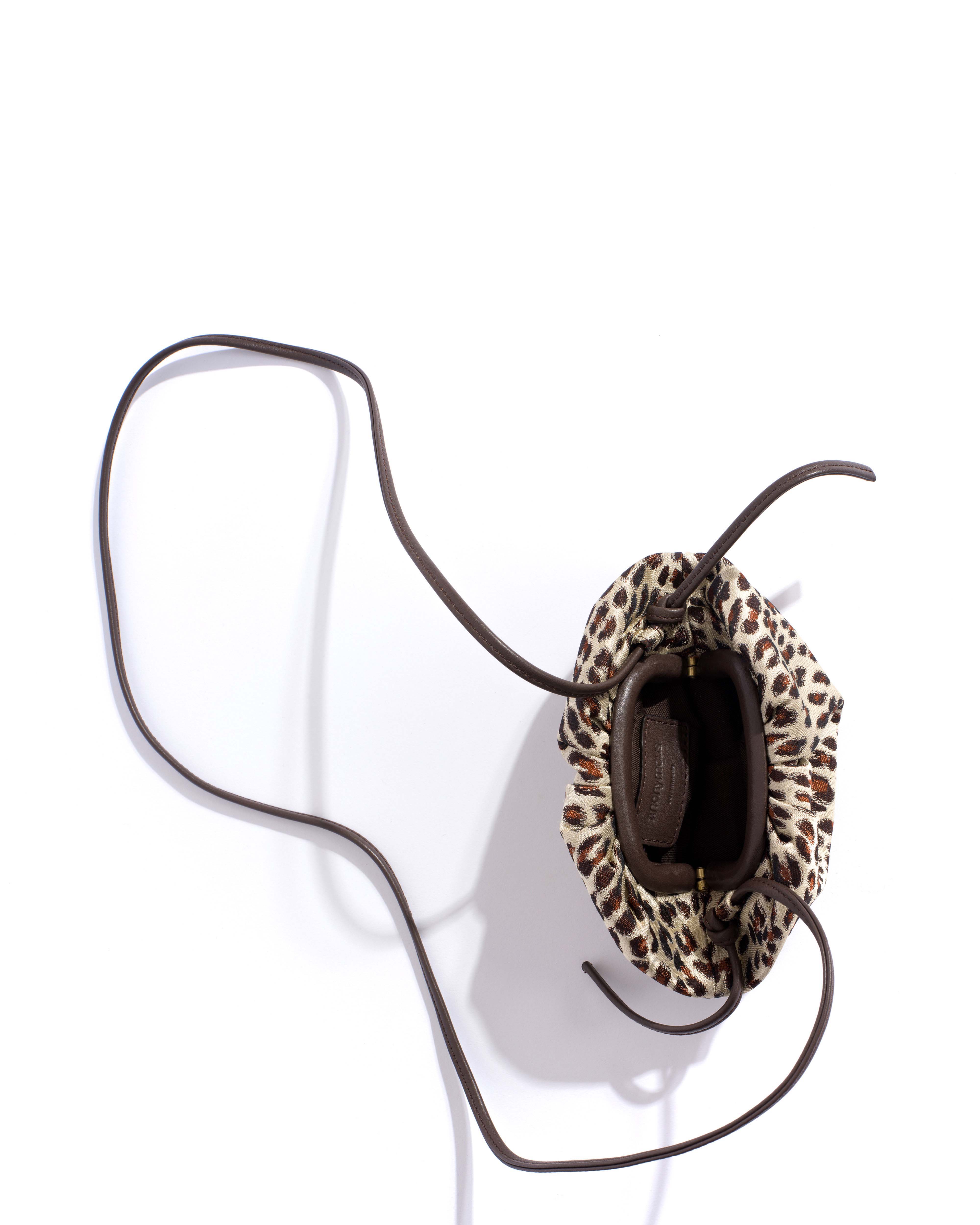 Enuice petite purse Vintage satin print Leopard - Image 4