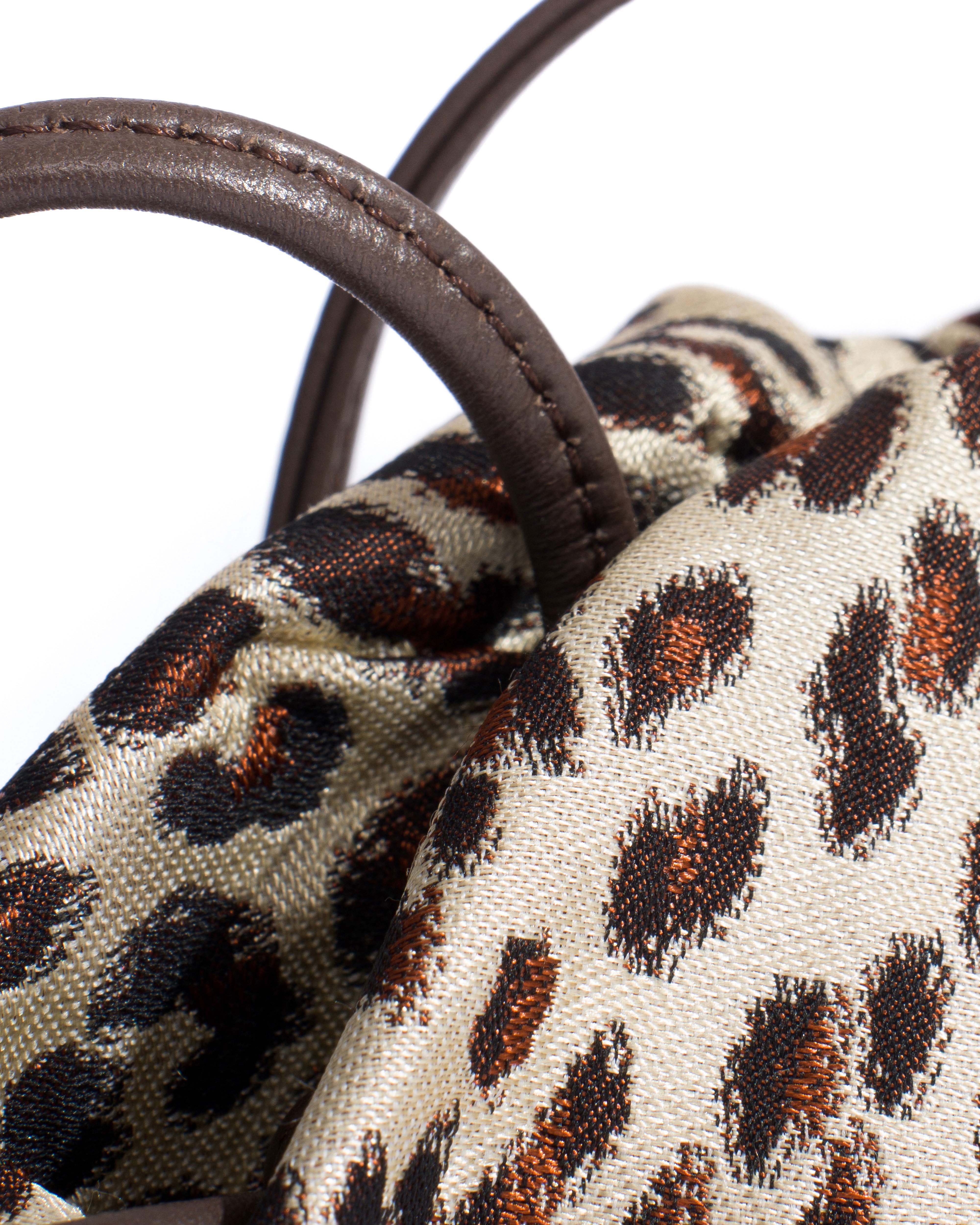 Enuice petite purse Vintage satin print Leopard - Image 5