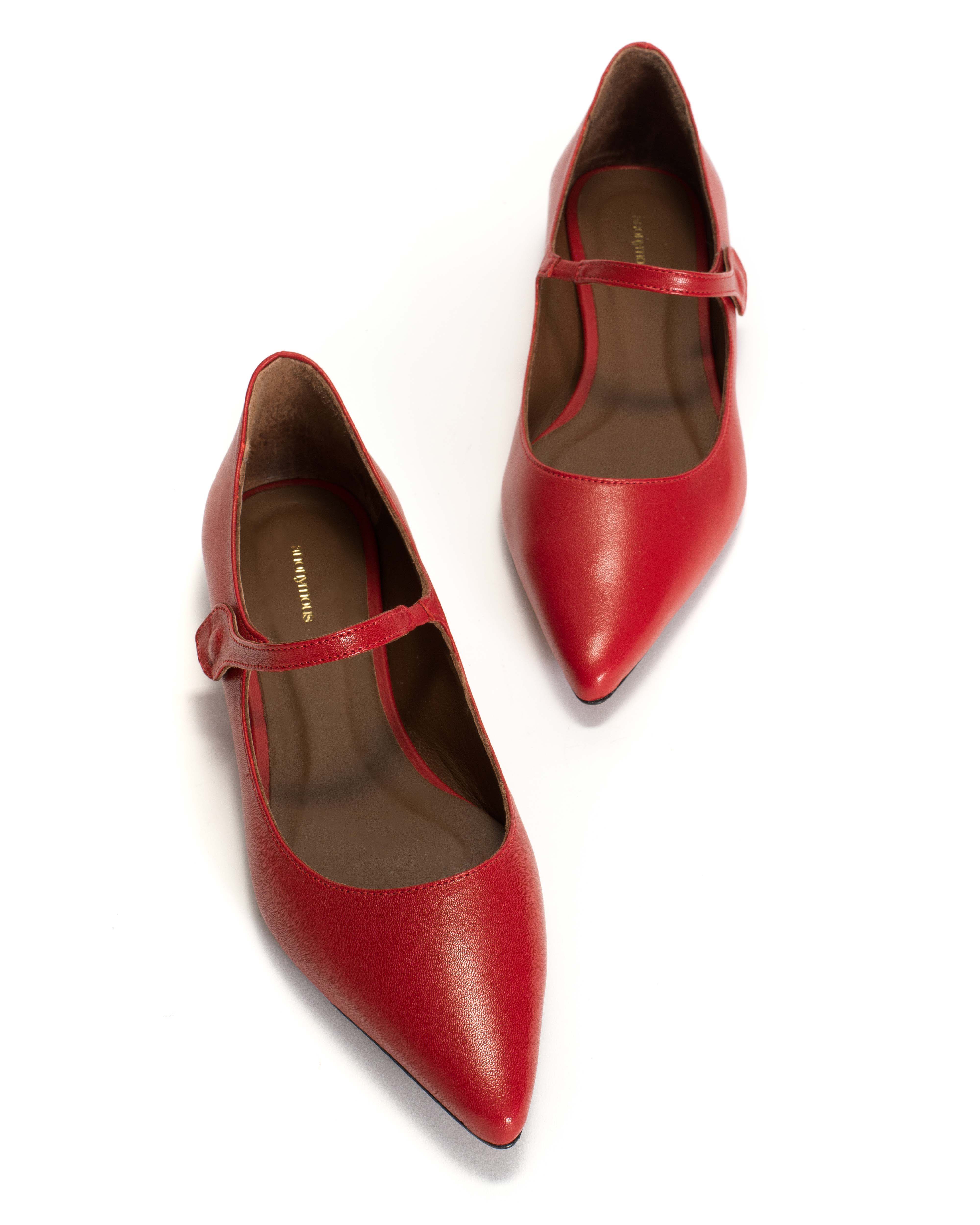 Fifi Shiny lamb Ruby red - Image 5