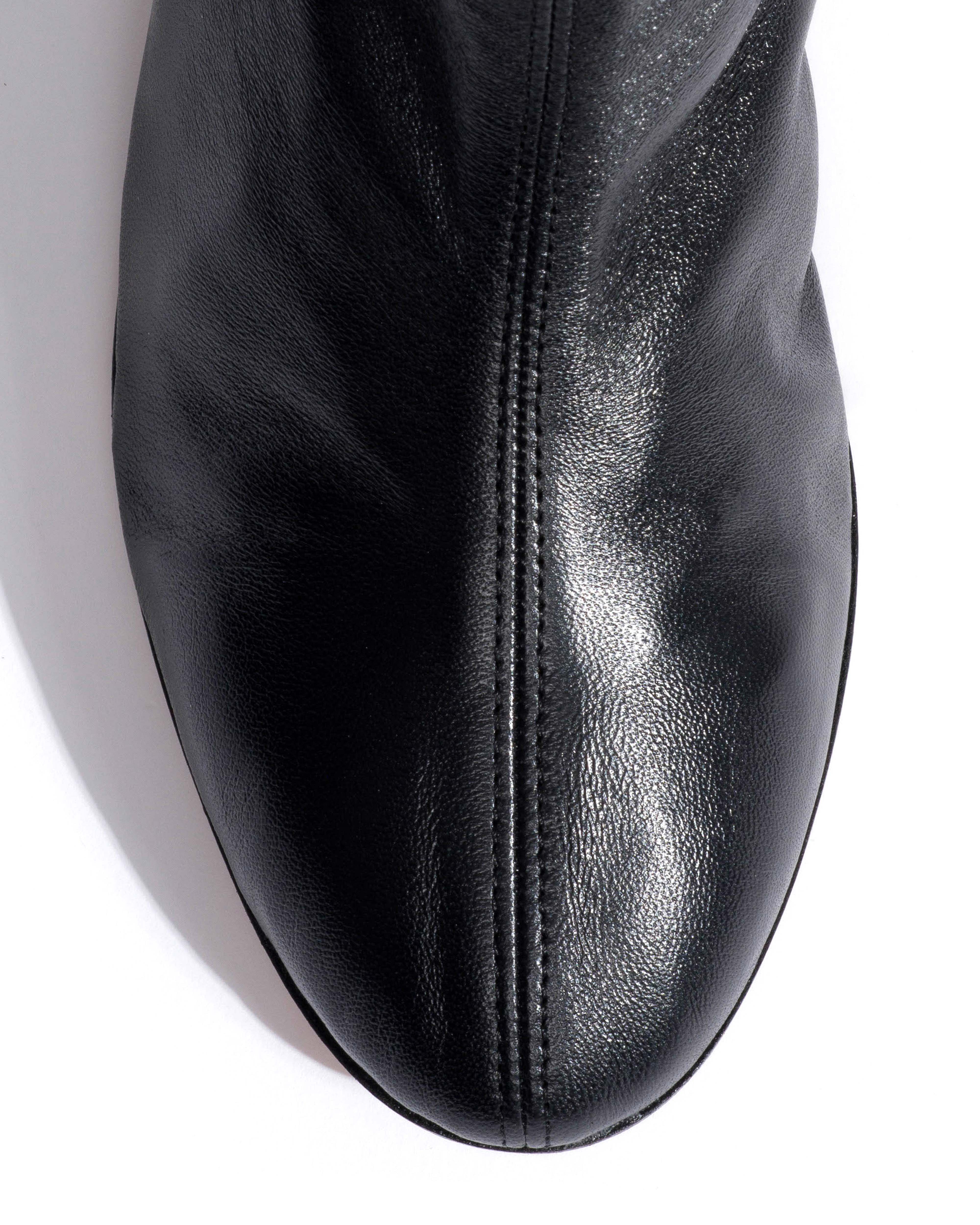 Hanny 40 stacked stretch Silky lamb Black - Image 6