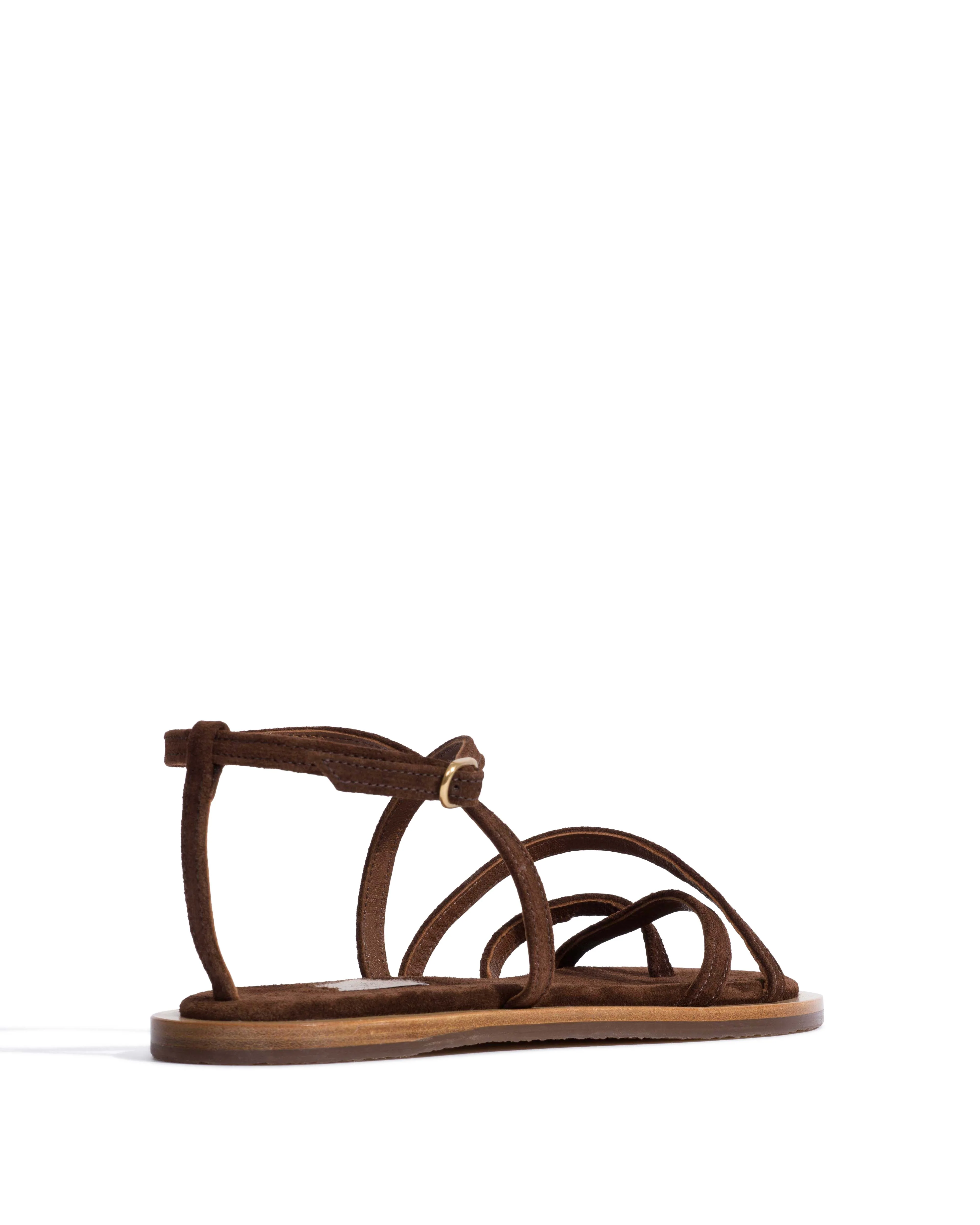Isah 10 Calf suede Chocolate - Image 3
