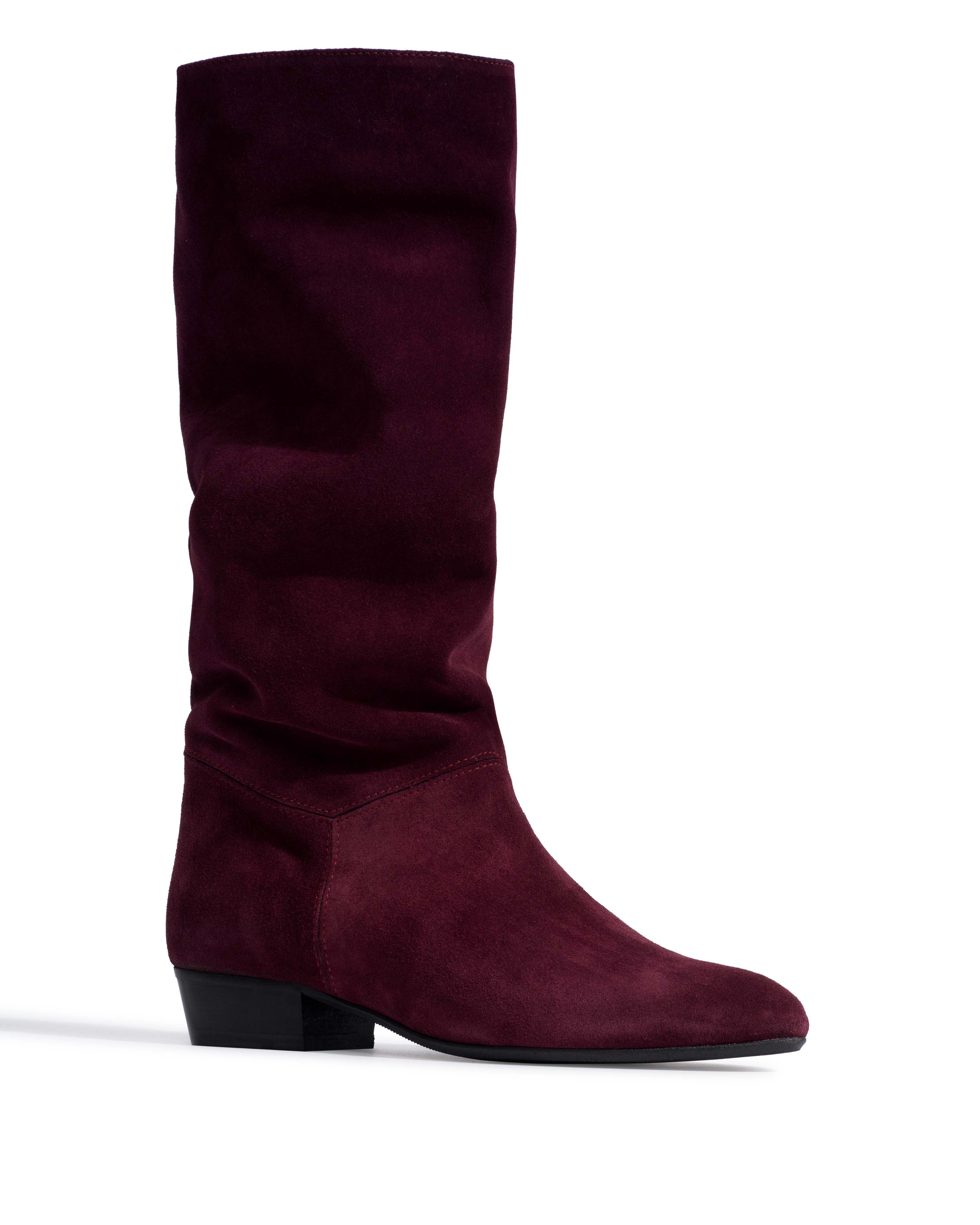 Jasmina 20 Calf suede & sleek leather Fig purple - Image 2