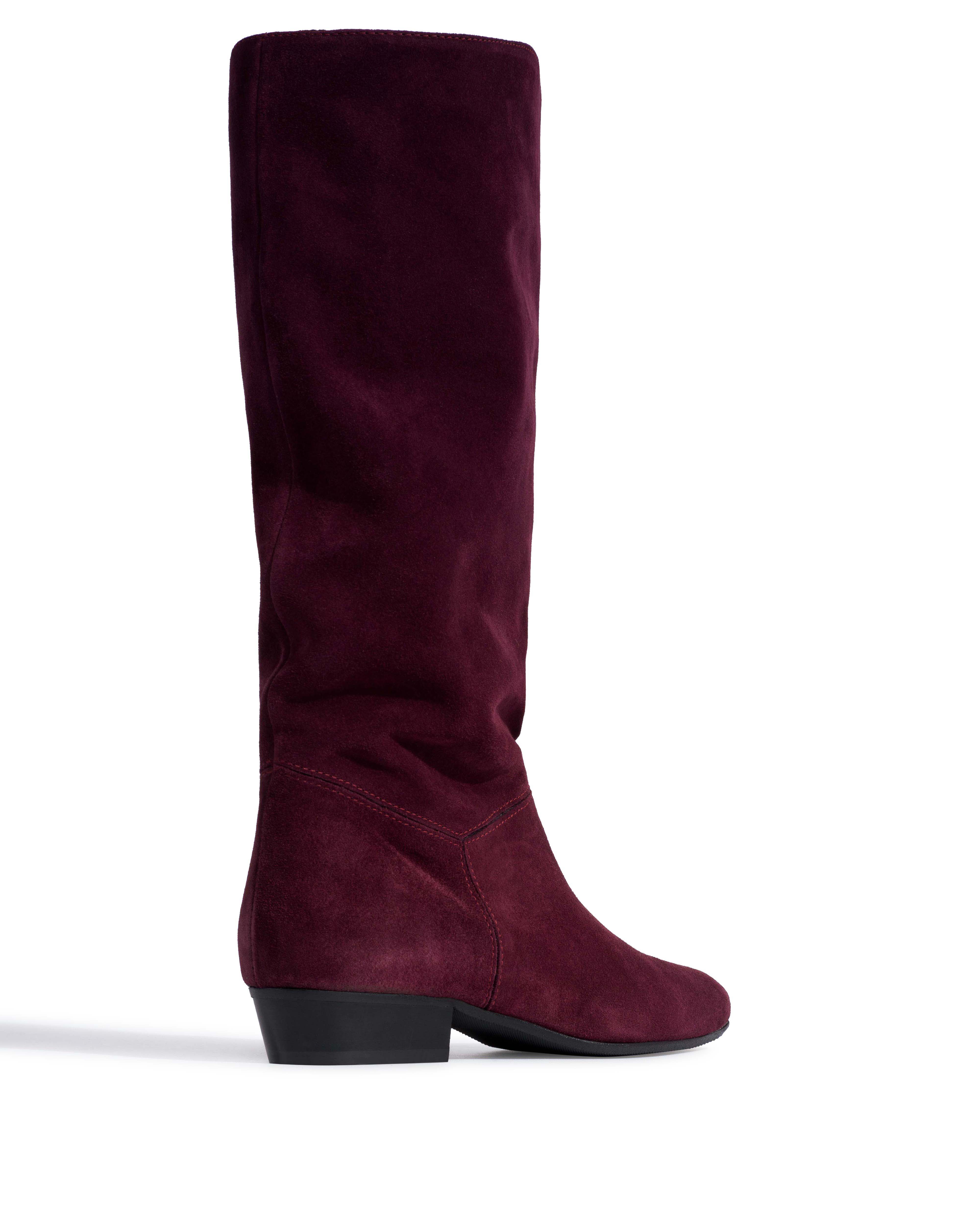 Jasmina 20 Calf suede & sleek leather Fig purple - Image 3
