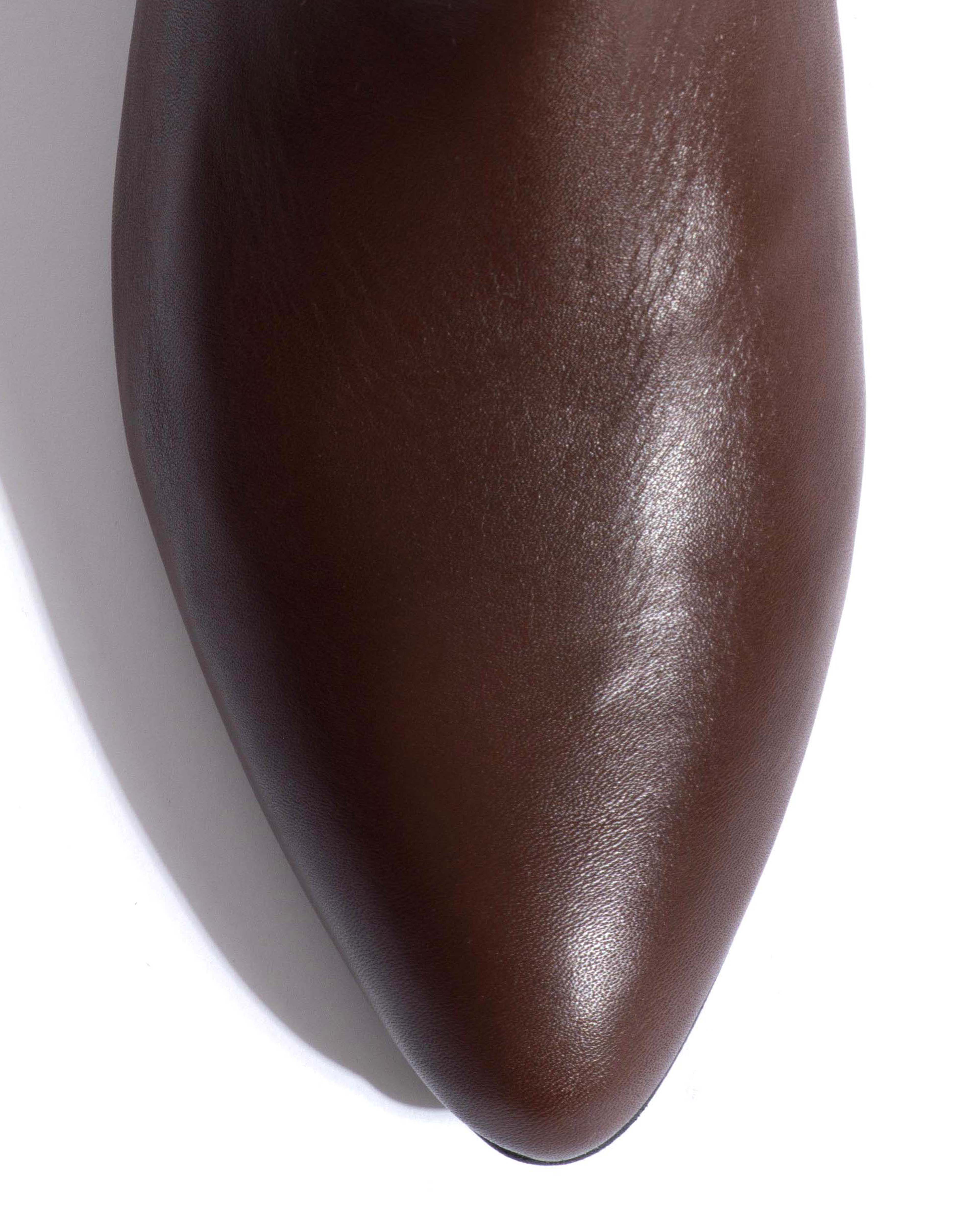 Jasmina 20 Soft calf & suede leather Chocolate - Image 5