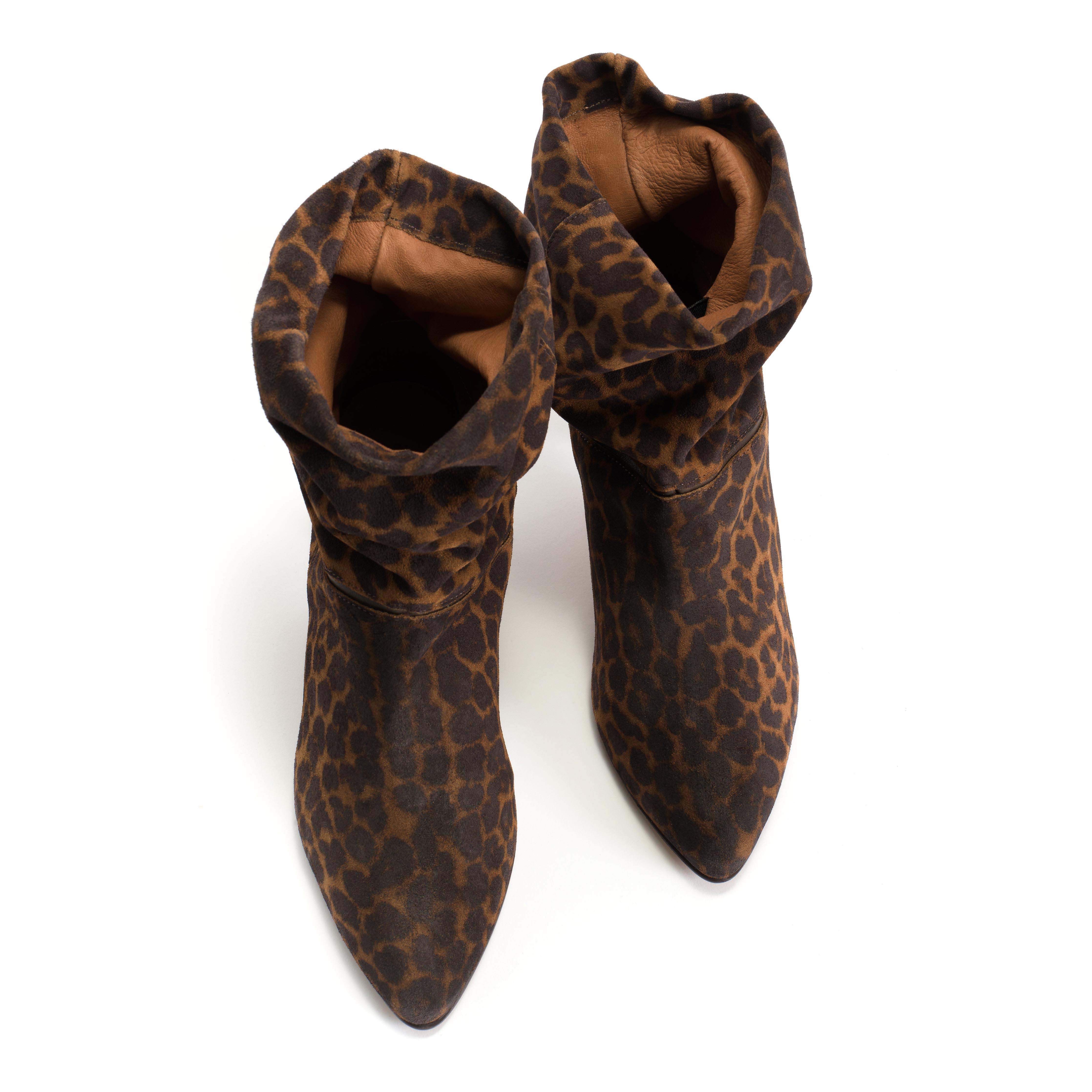 Jassi 50 stiletto Calf suede print Leopard - Image 3