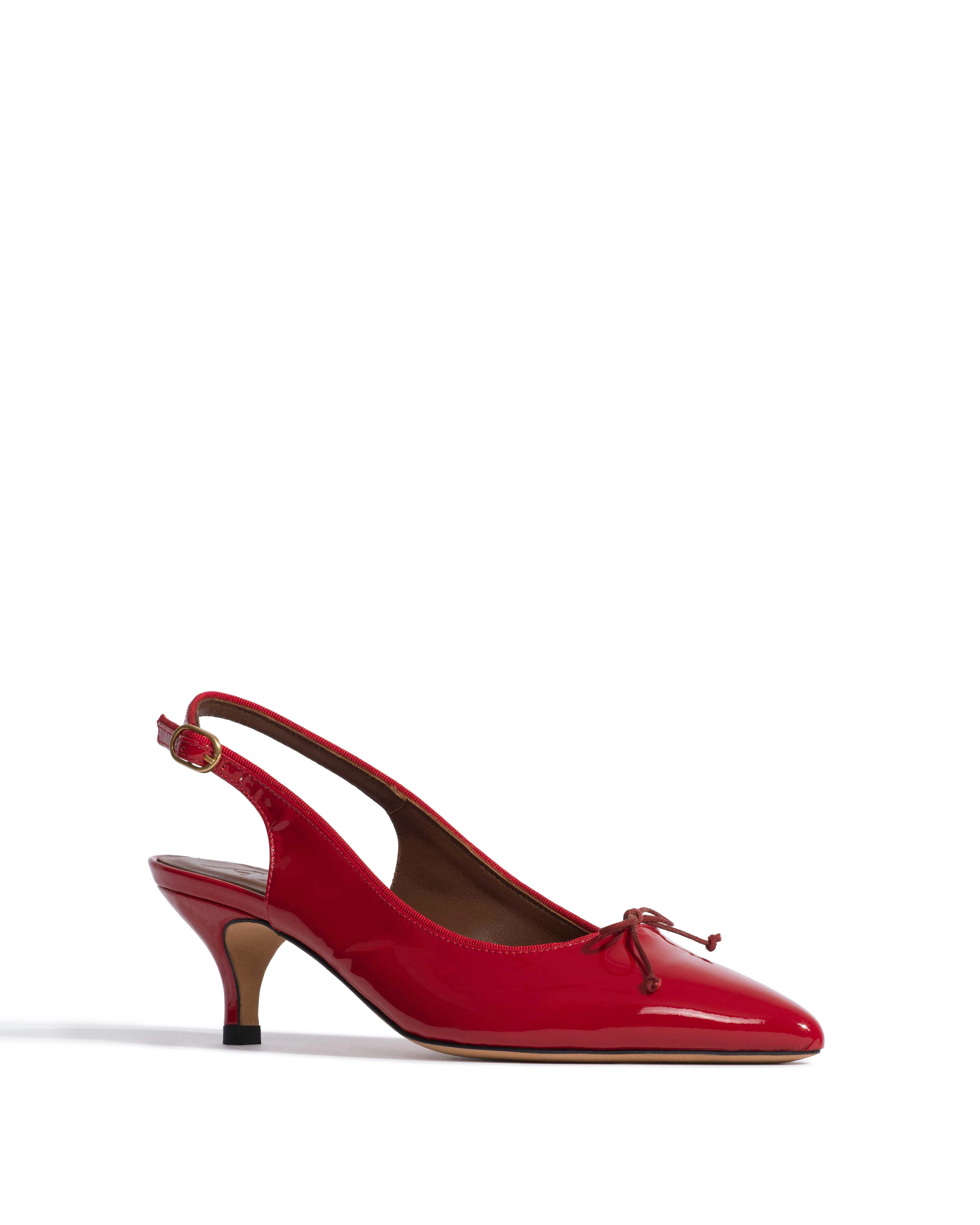 Kasy 50 kitten Polished soft calf Ruby red - Image 2