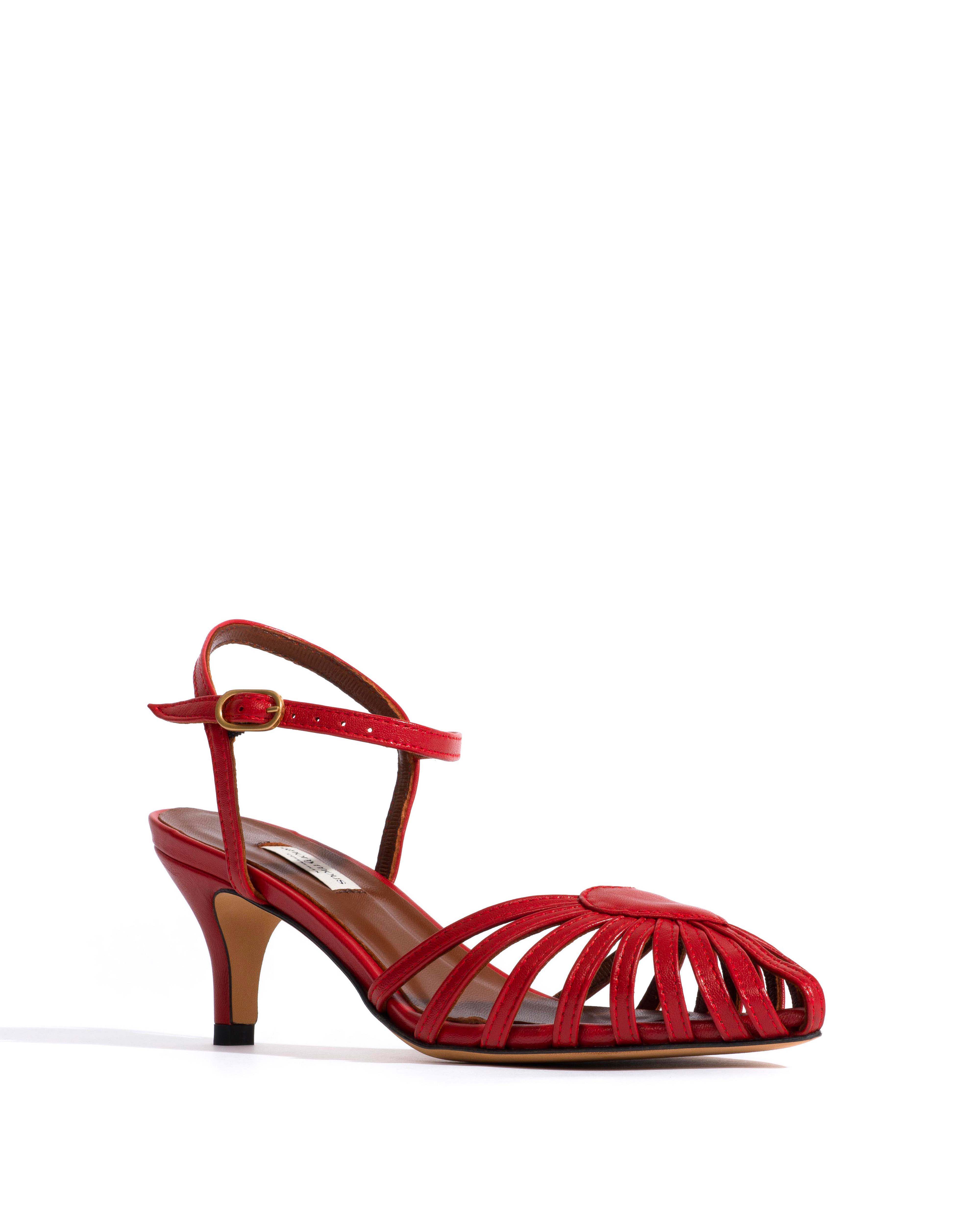 Keesha 55 Shiny lamb Ruby red - Image 2