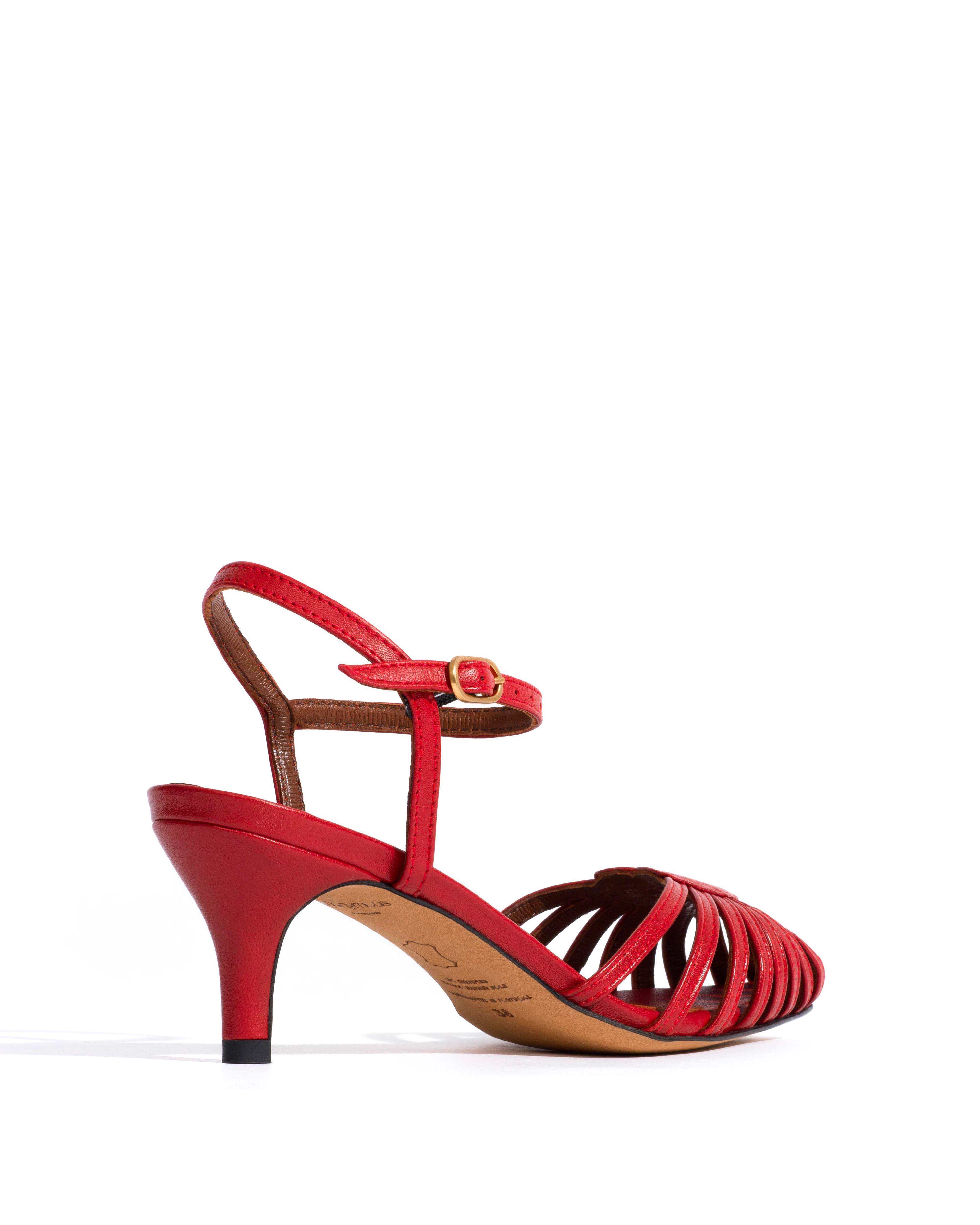 Keesha 55 Shiny lamb Ruby red - Image 4