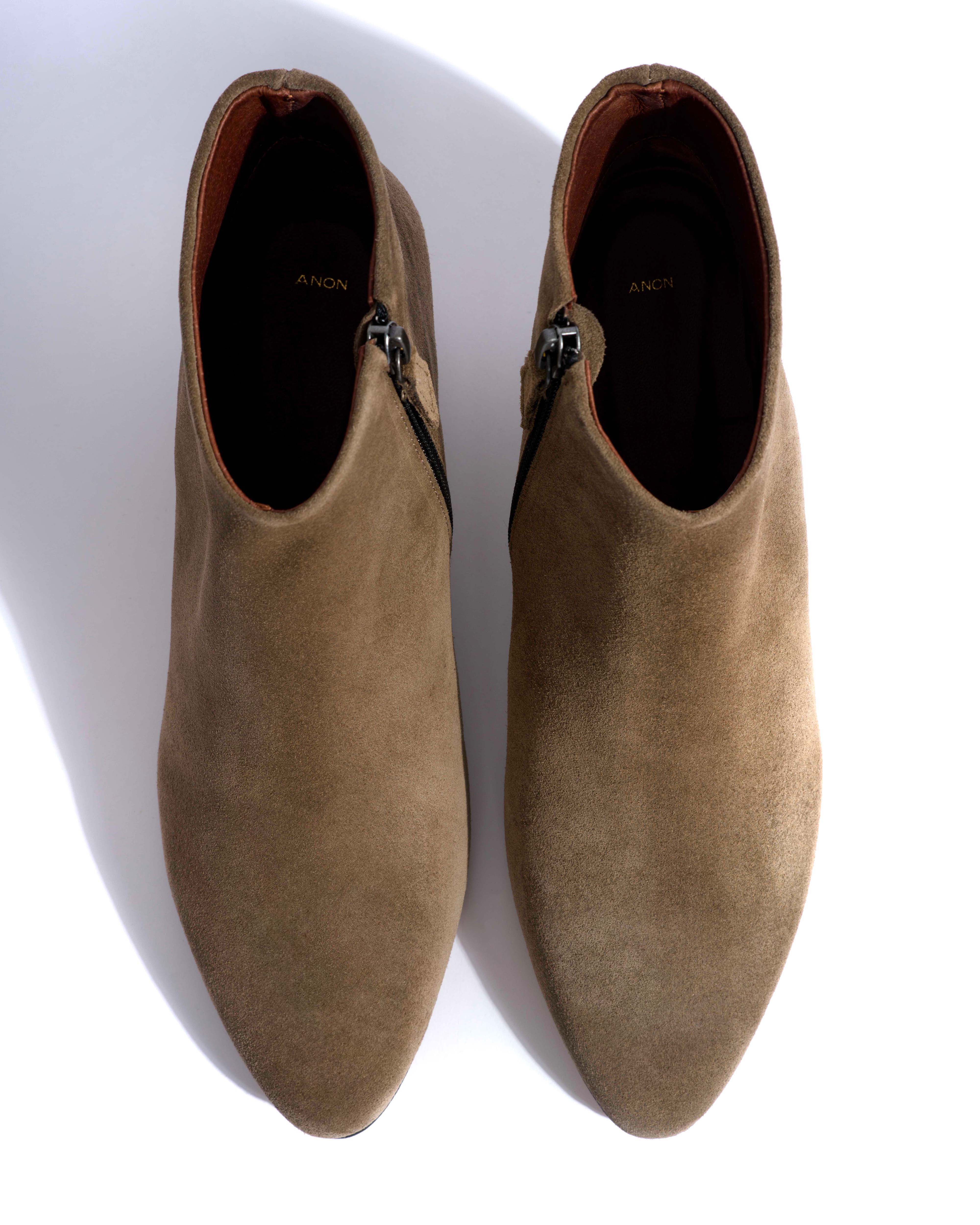 Kyra Calf suede Dried olive - Image 4