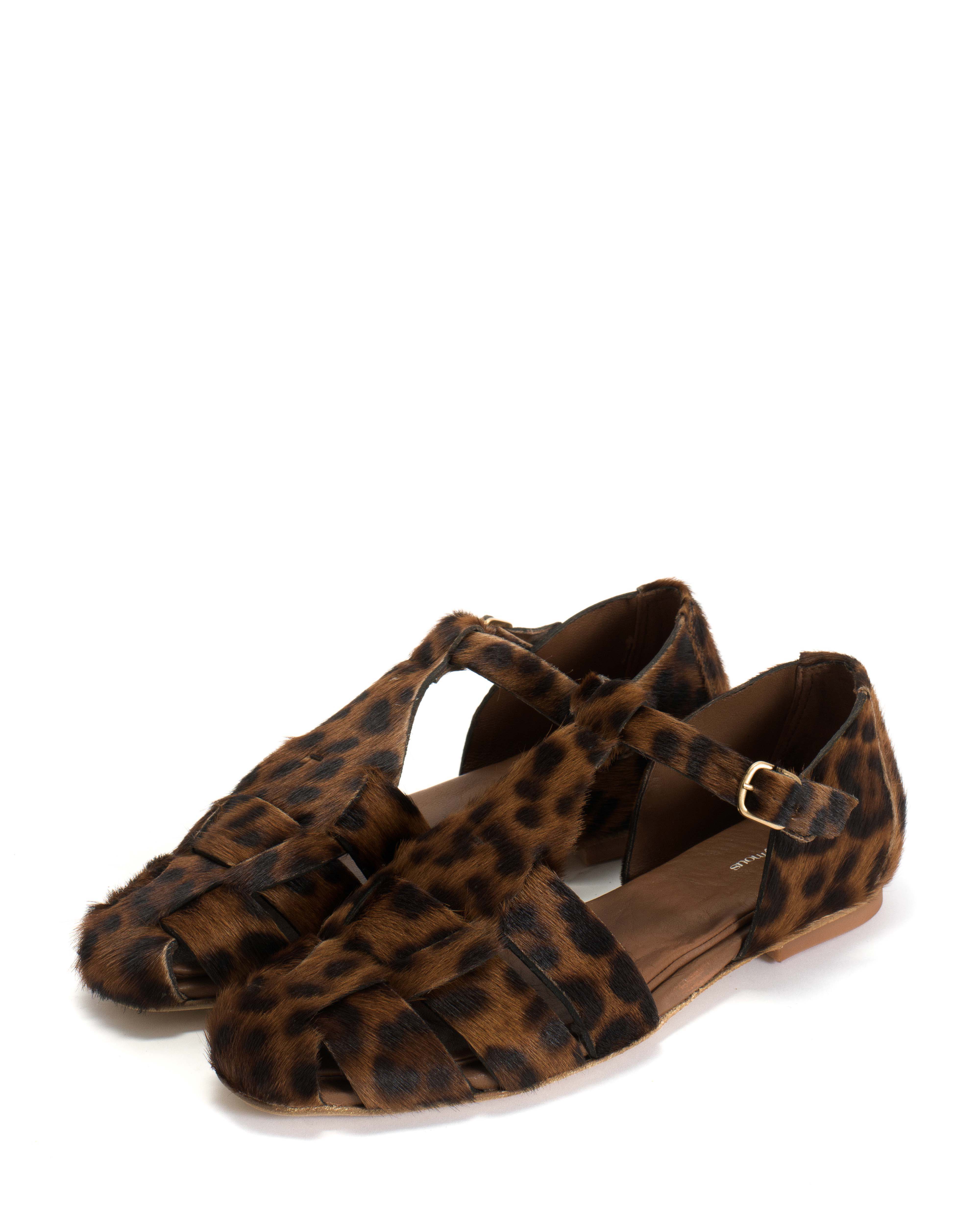 Lain flats Calf hair Leopard - Image 2