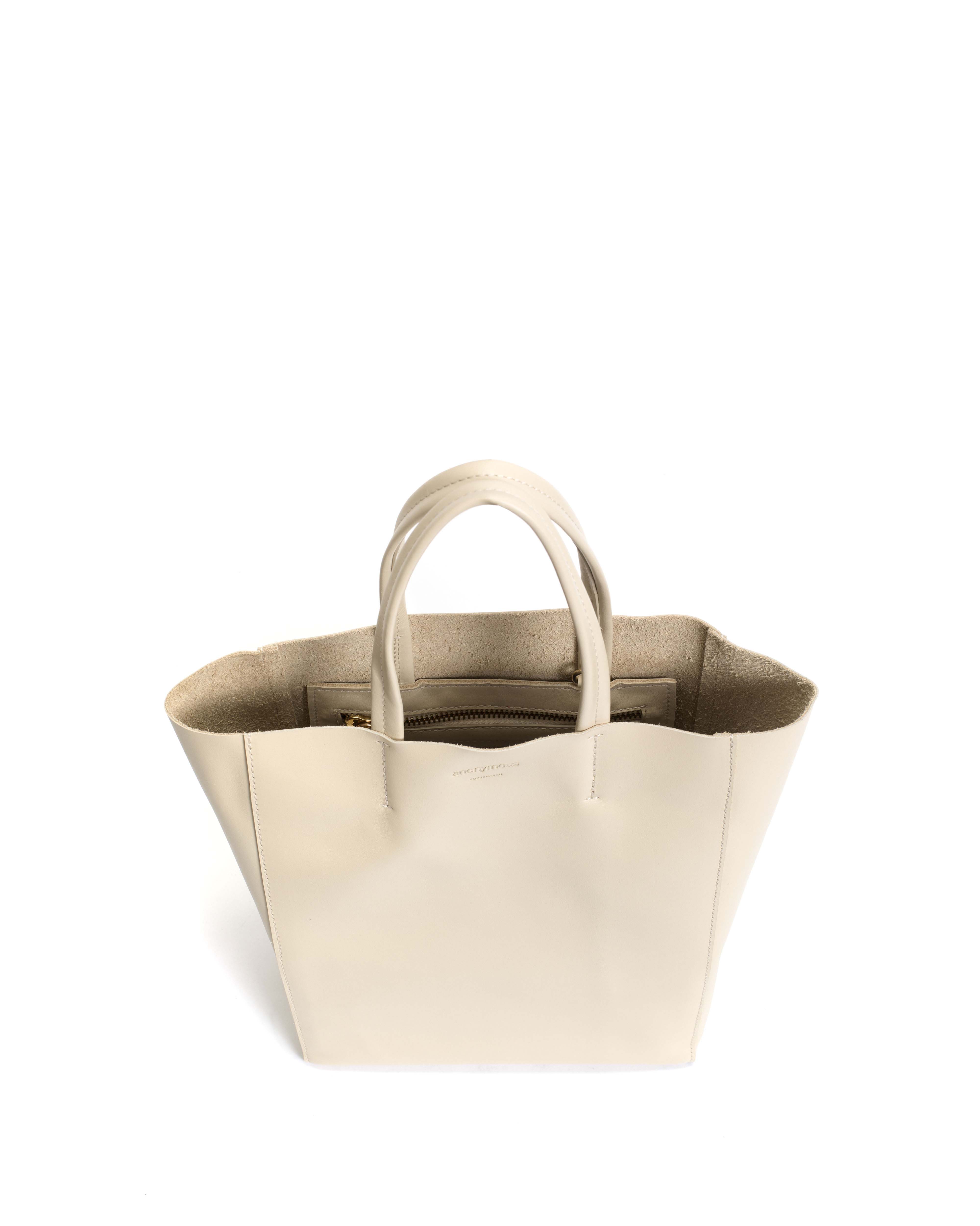 Linea shopper Soft calf White sand - Image 3