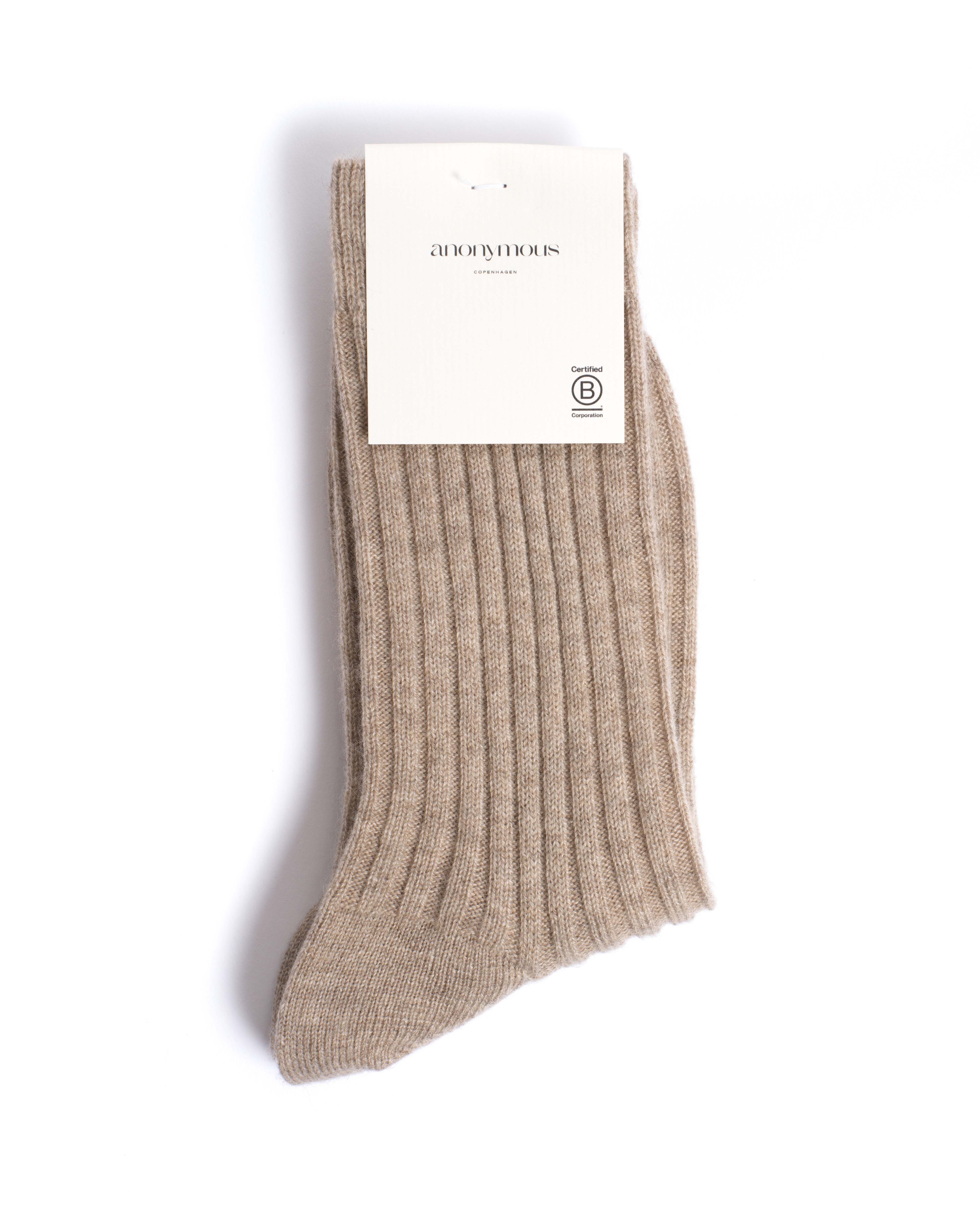 Magdai cashmere socks 100% cashmere (socks) Light taupe - Image 3