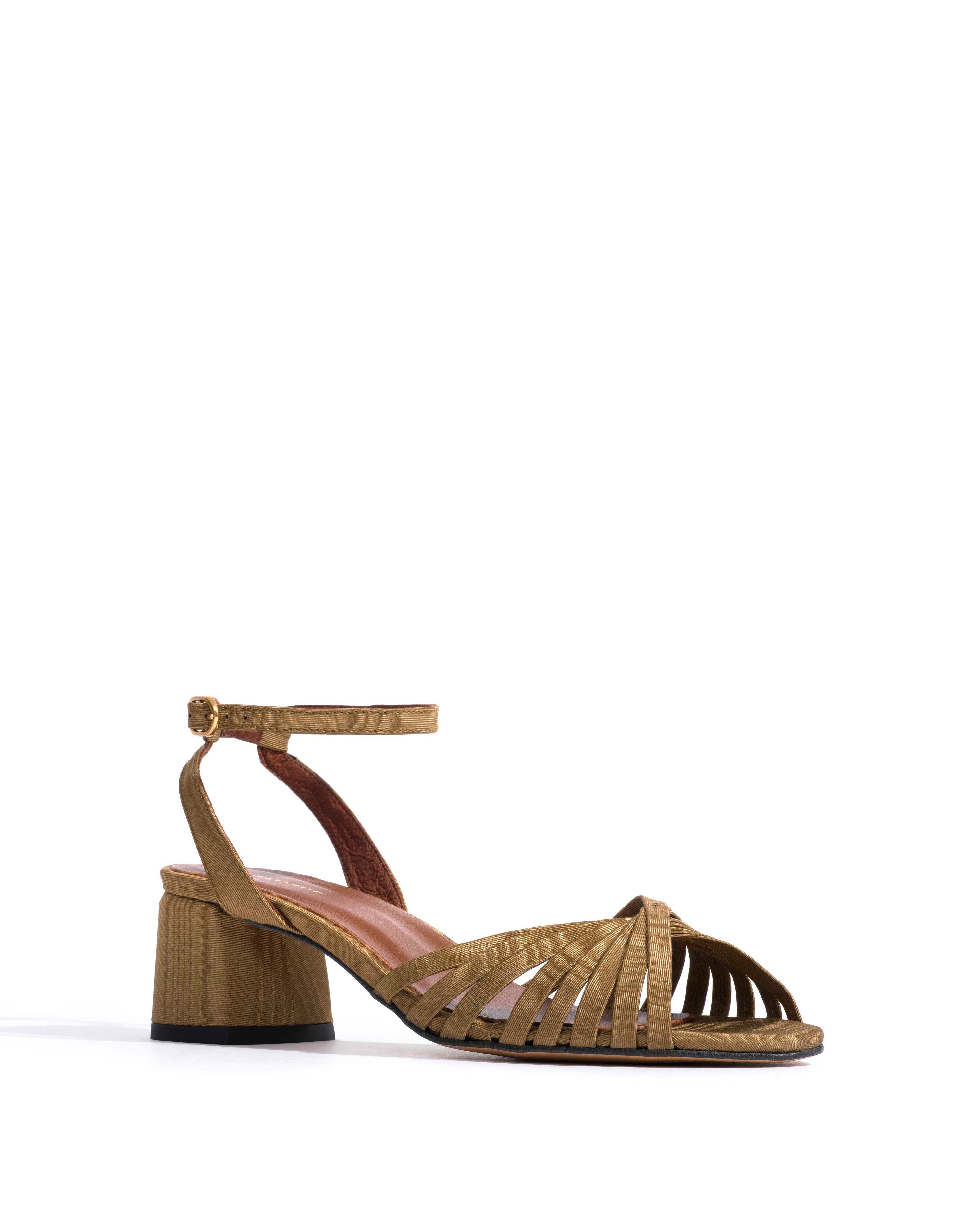 Margriet Glossy moire Khaki - Image 2