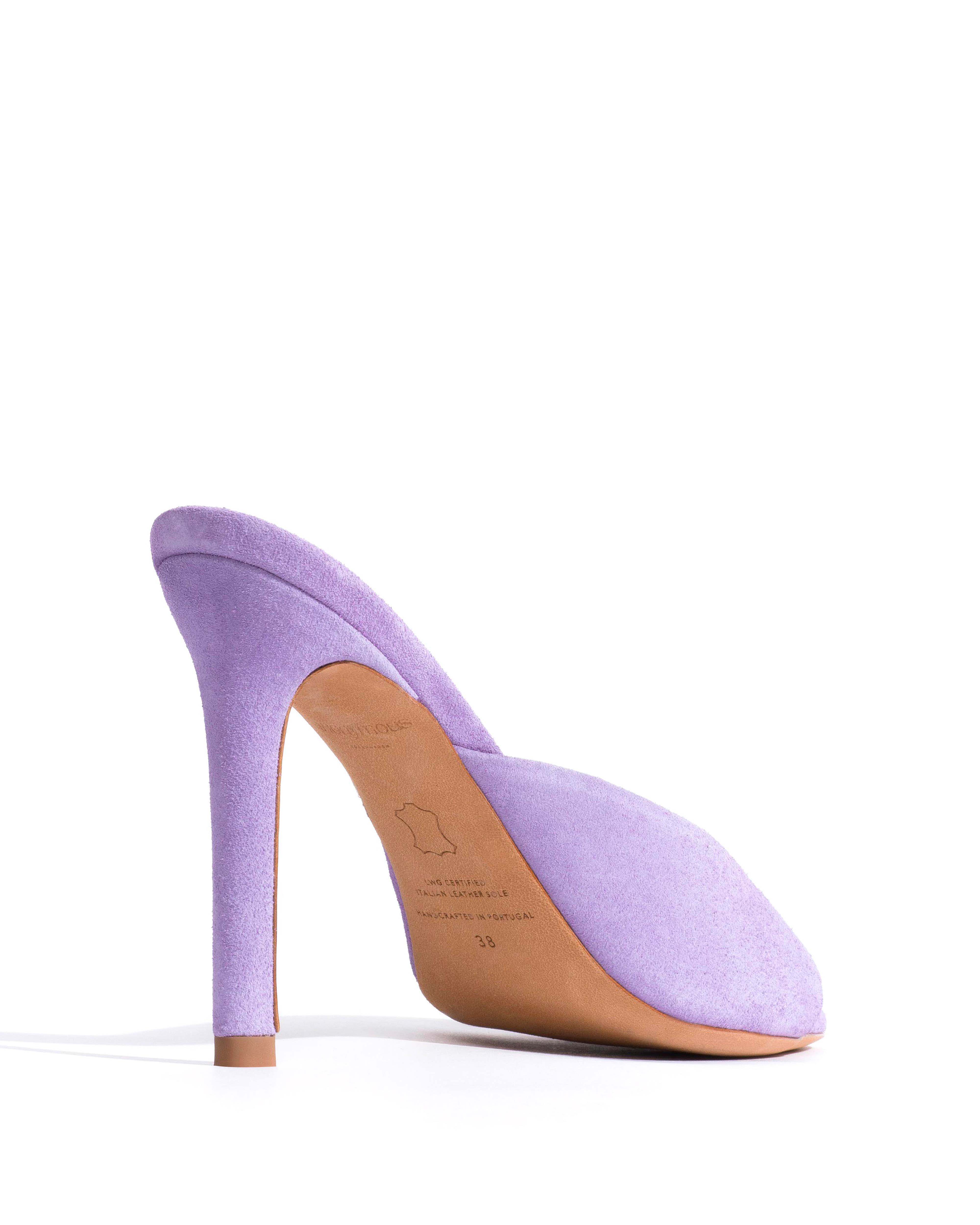 Mazy 100 Calf suede Lavender ice - Image 4