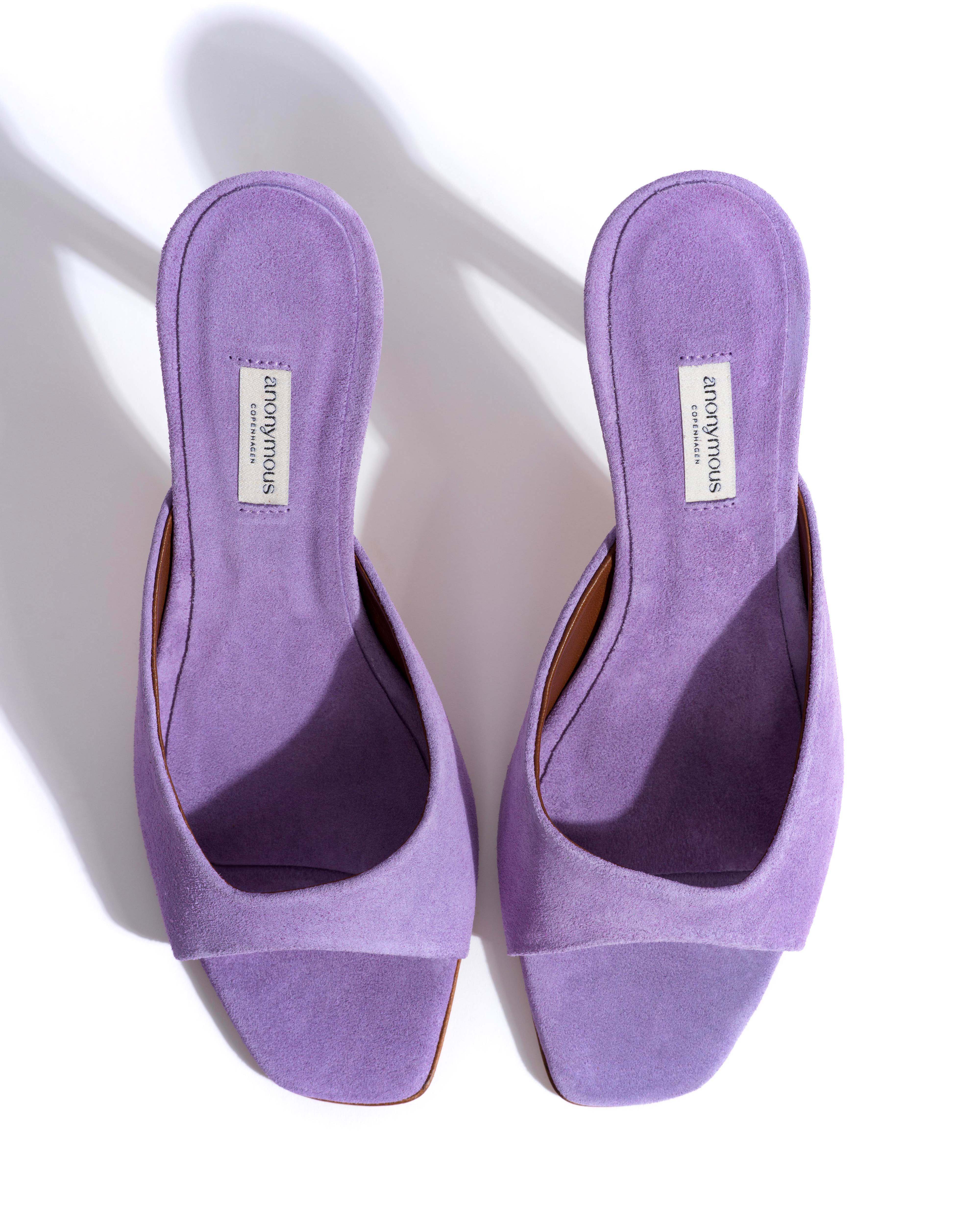 Mazy 100 Calf suede Lavender ice - Image 6