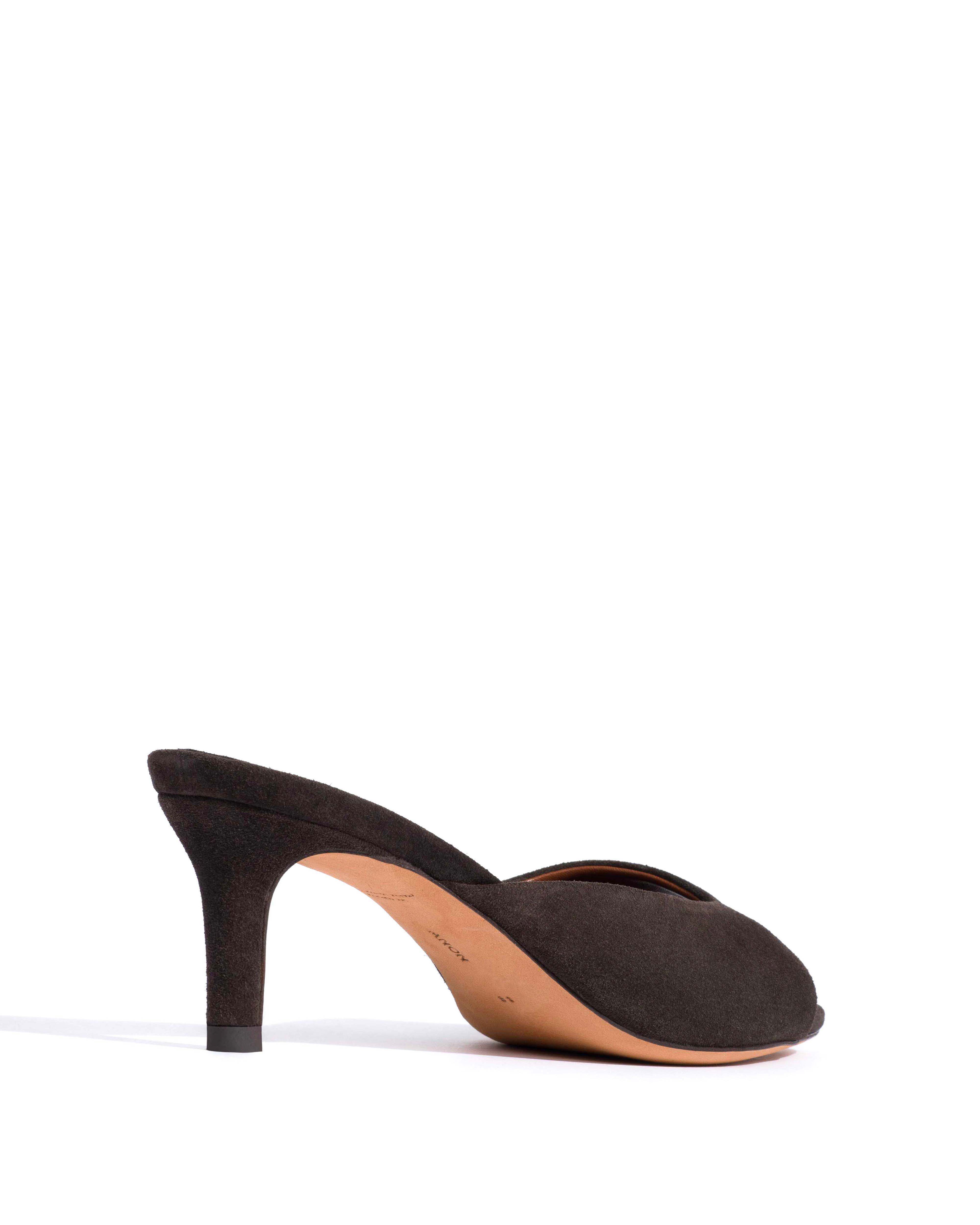 Mazy 55 Calf suede Espresso brown - Image 3