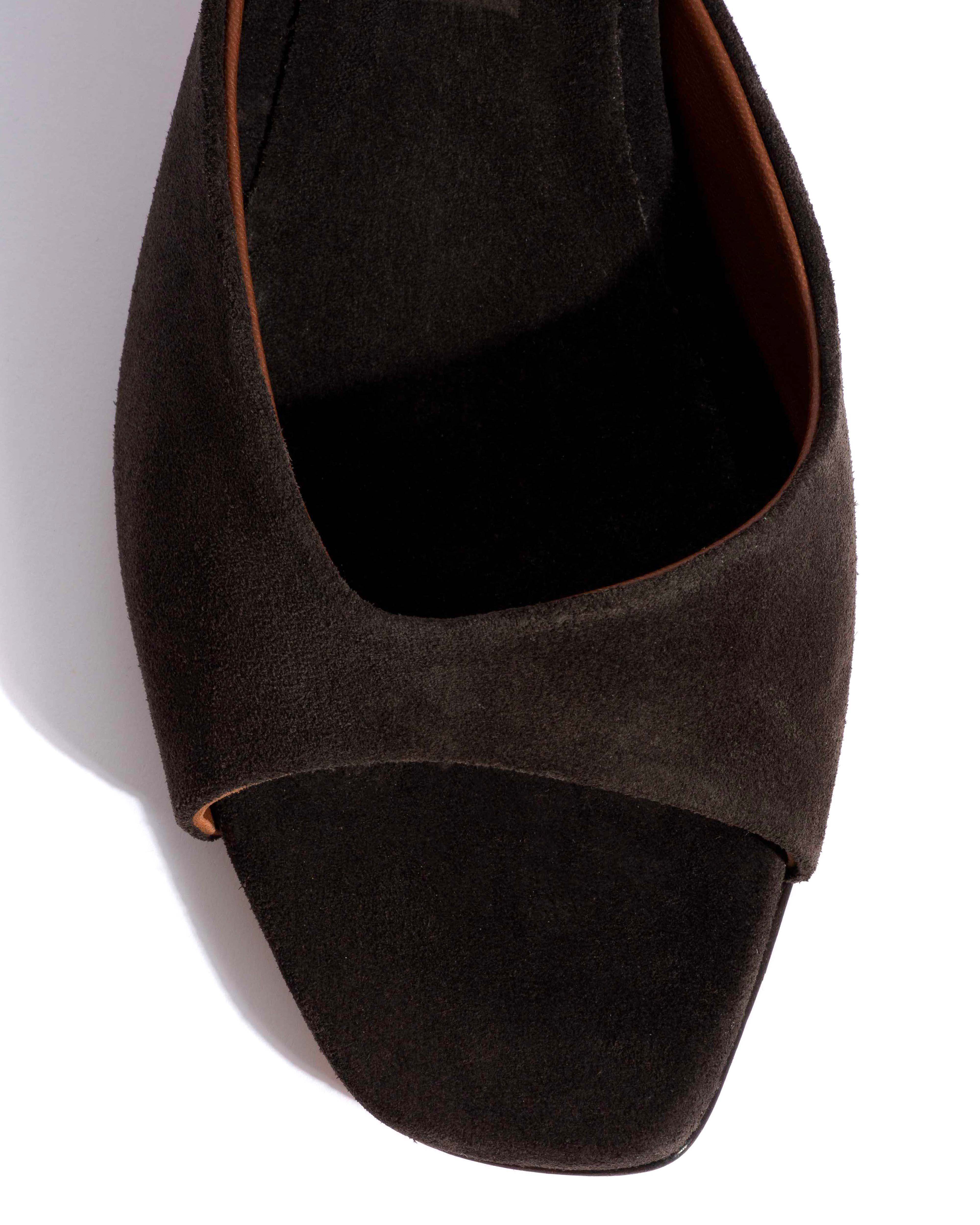 Mazy 55 Calf suede Espresso brown - Image 5