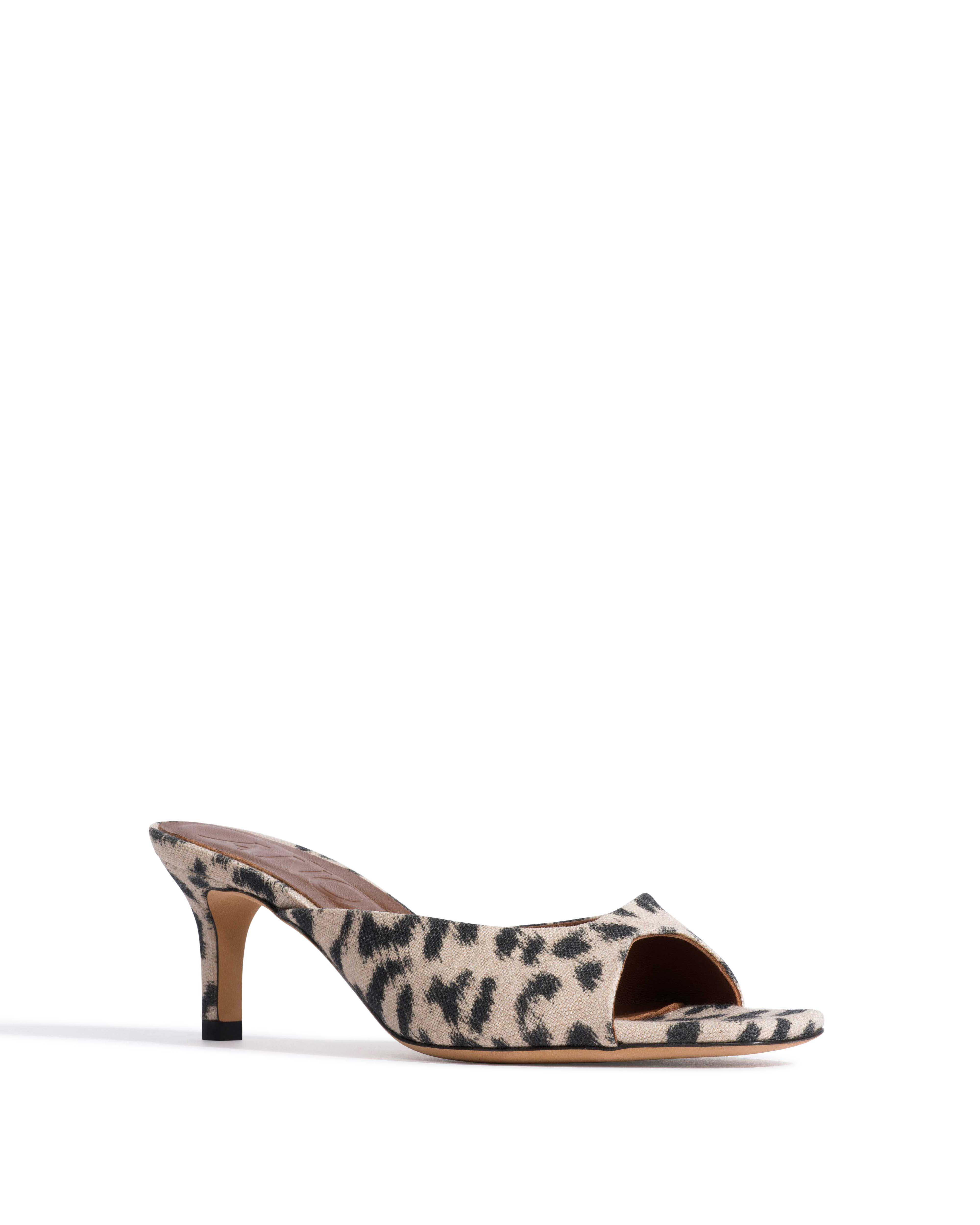 Mazy 55 Natural cotton-linen Leopard - Image 2