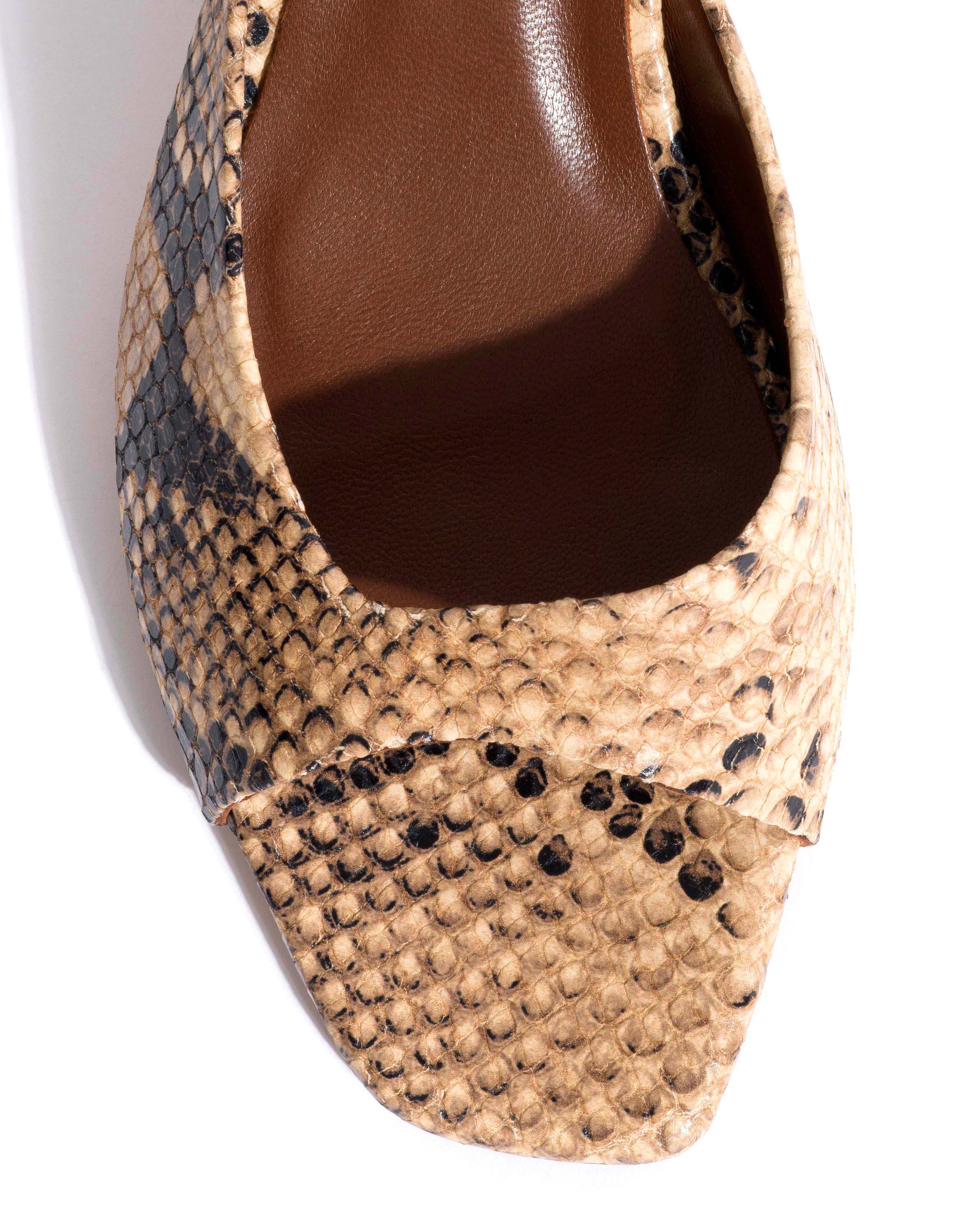 Mazy 55 Snake calf Natural sand - Image 5