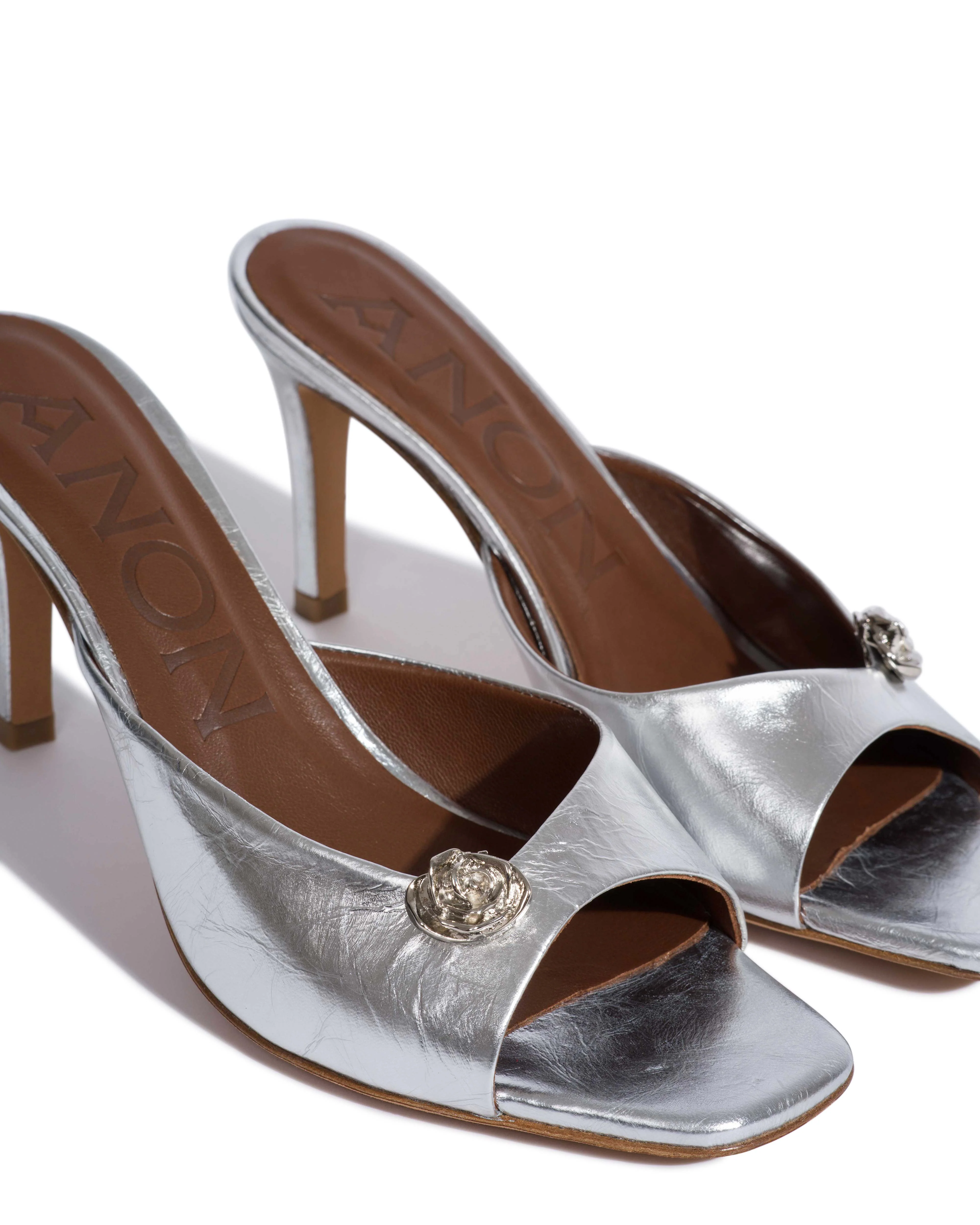 Metallic rose clip Metal Silver - Image 3