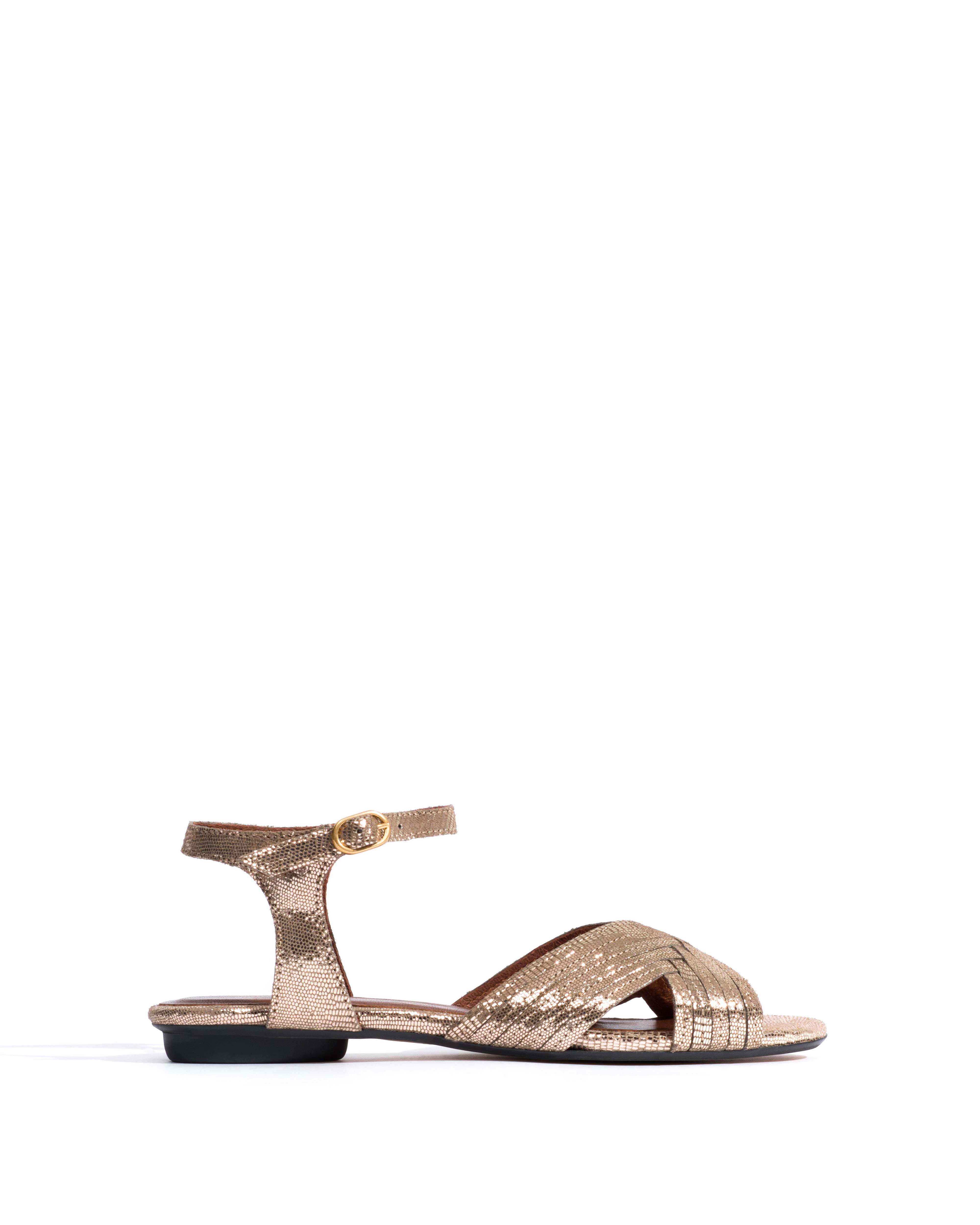 Niabi 10 Lizard metallic goat Vintage champagne