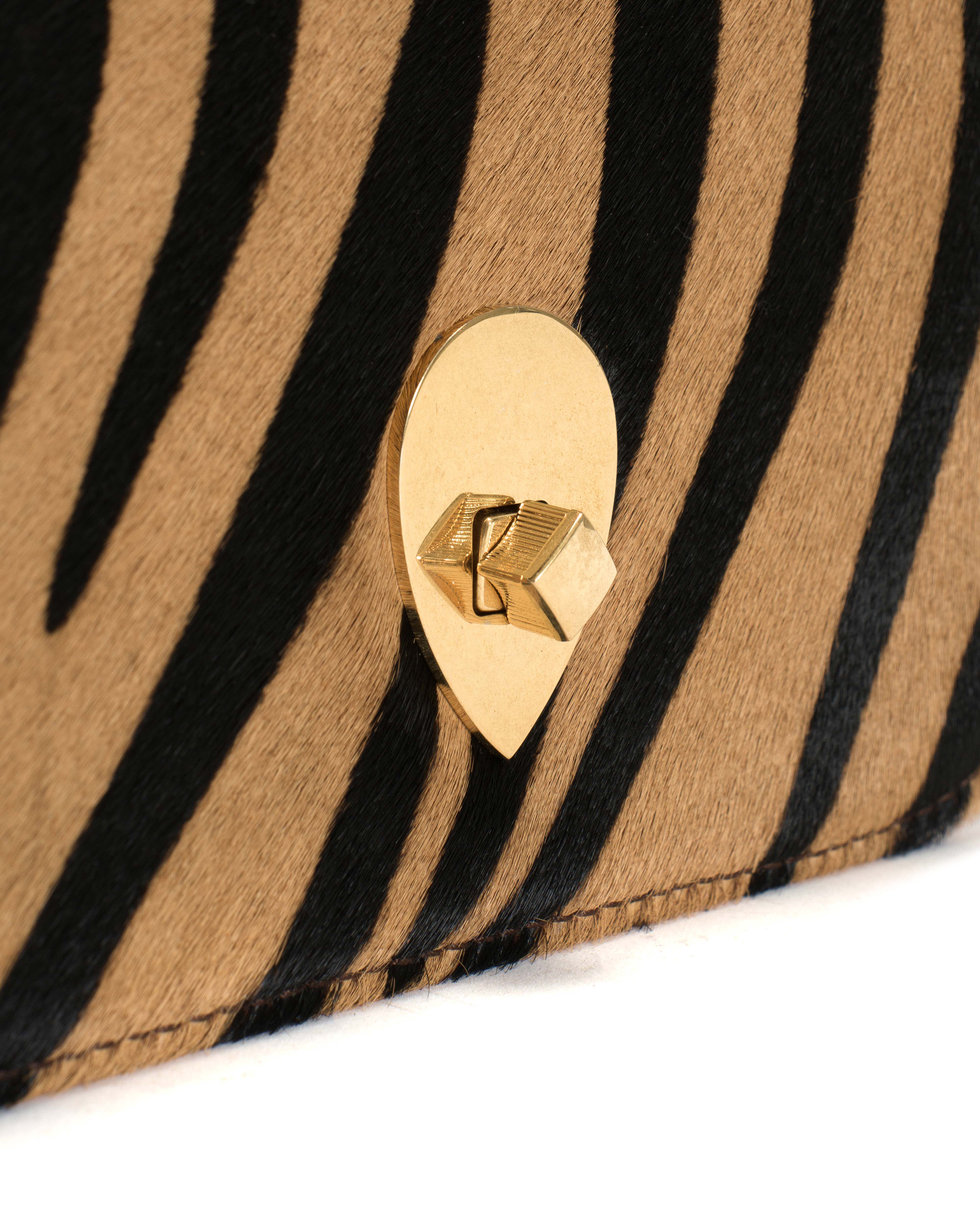 Nielle petite crossover bag Calf hair Tiger - Image 6