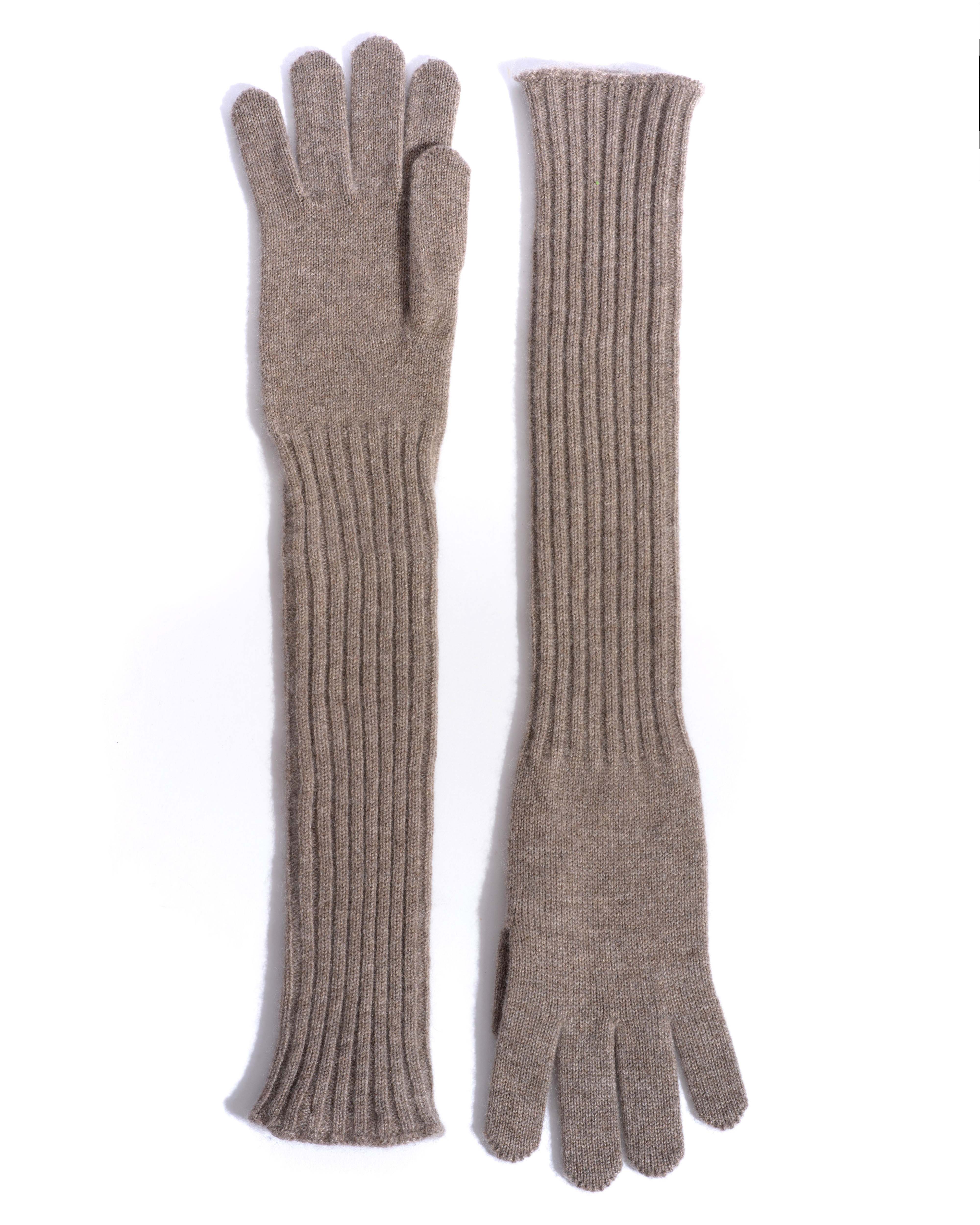 Nola cashmere gloves 100% cashmere Dark taupe