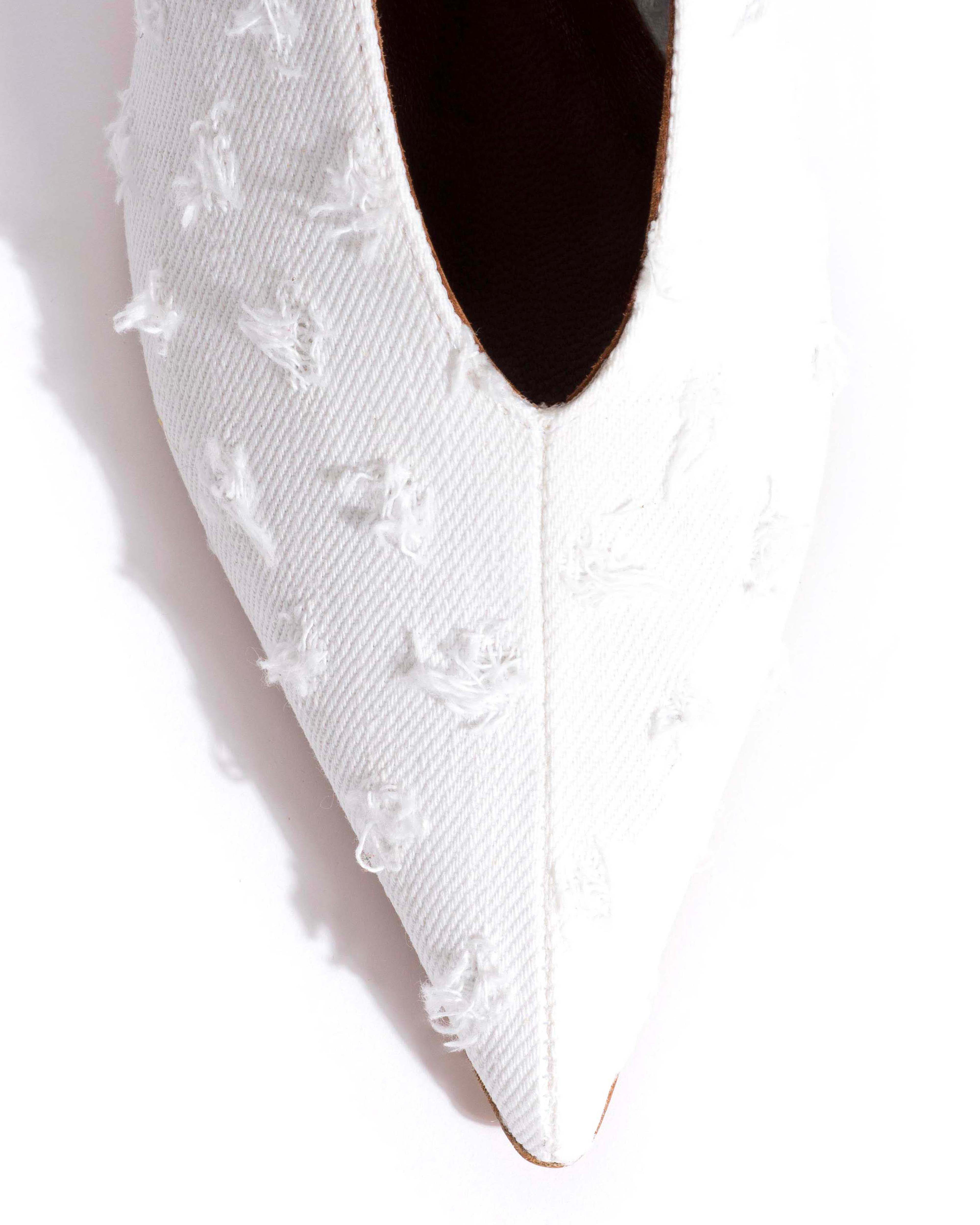 Phia 55 pin Denim Distressed washed white - Image 5