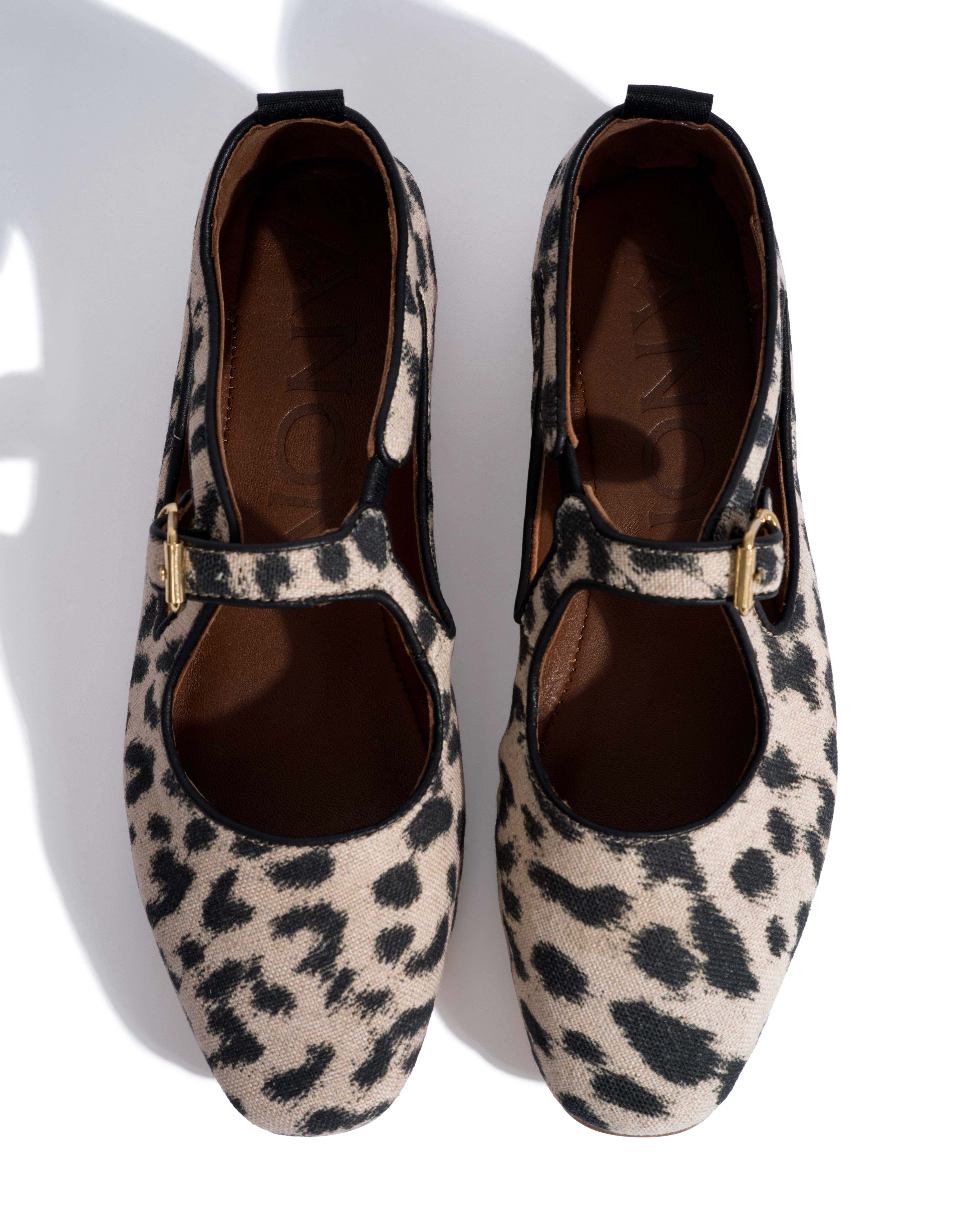Praise Natural cotton-linen Leopard - Image 4