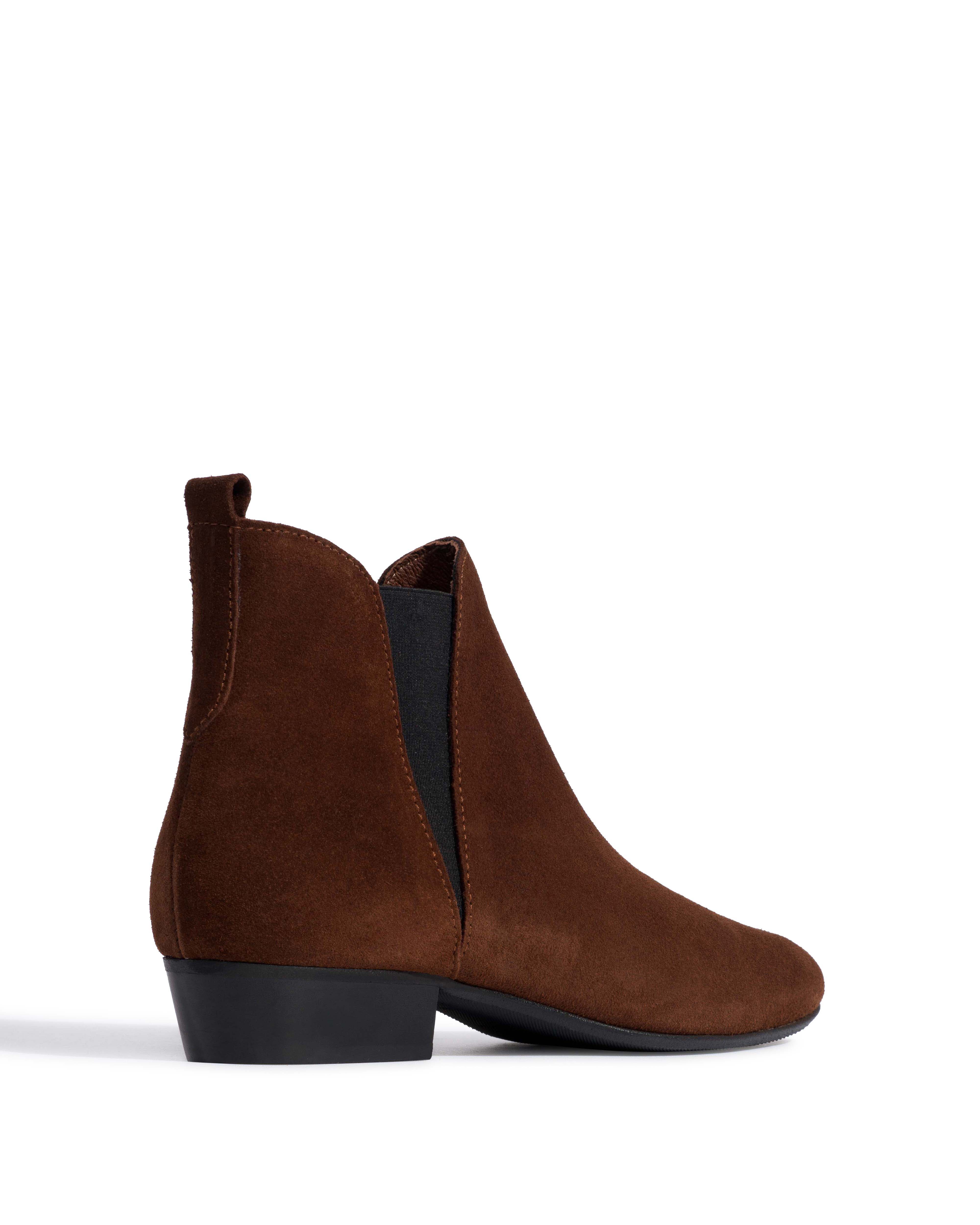 Rita Calf suede Chocolate - Image 3
