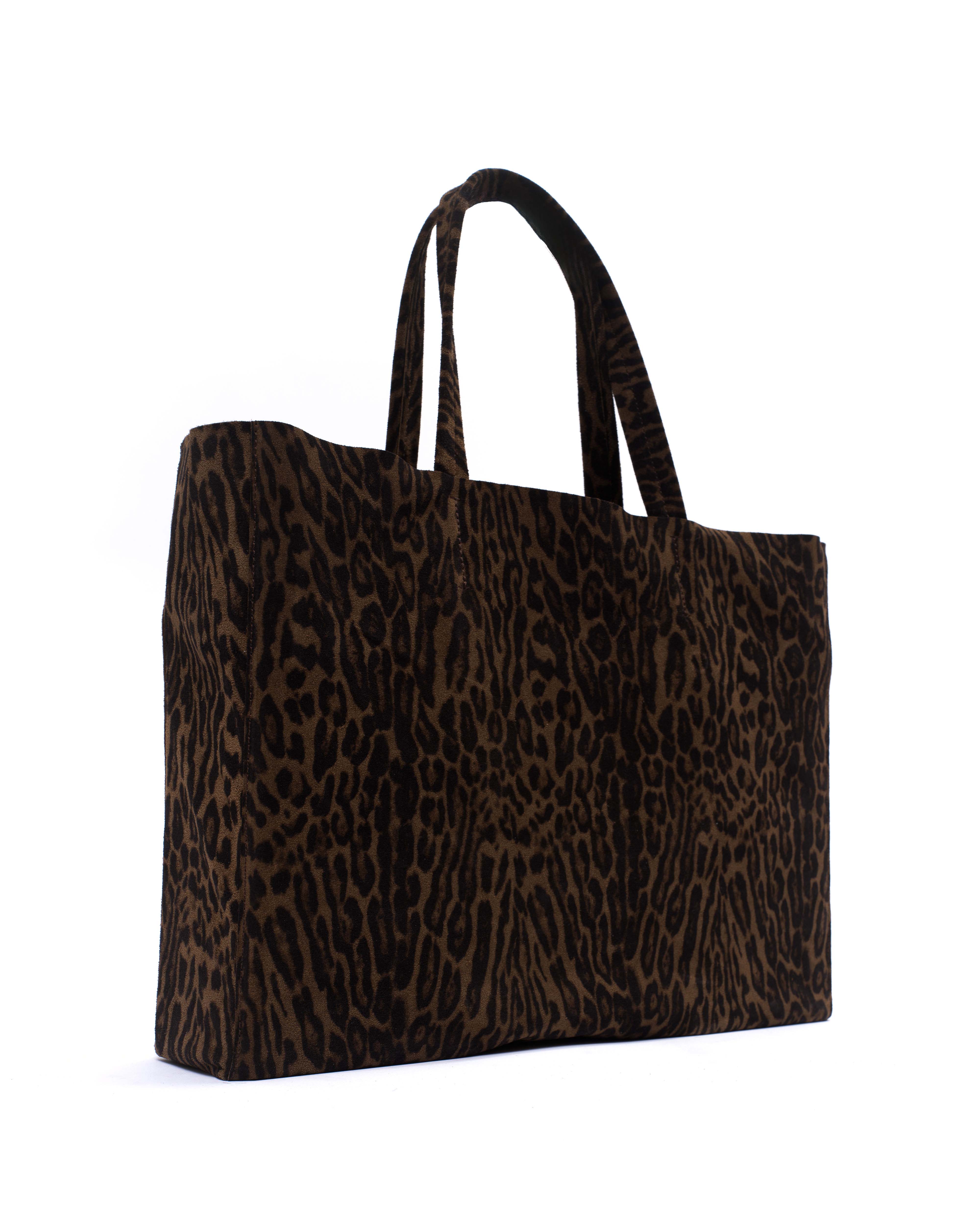 Ruba shopper Calf suede print Jaguar - Image 2