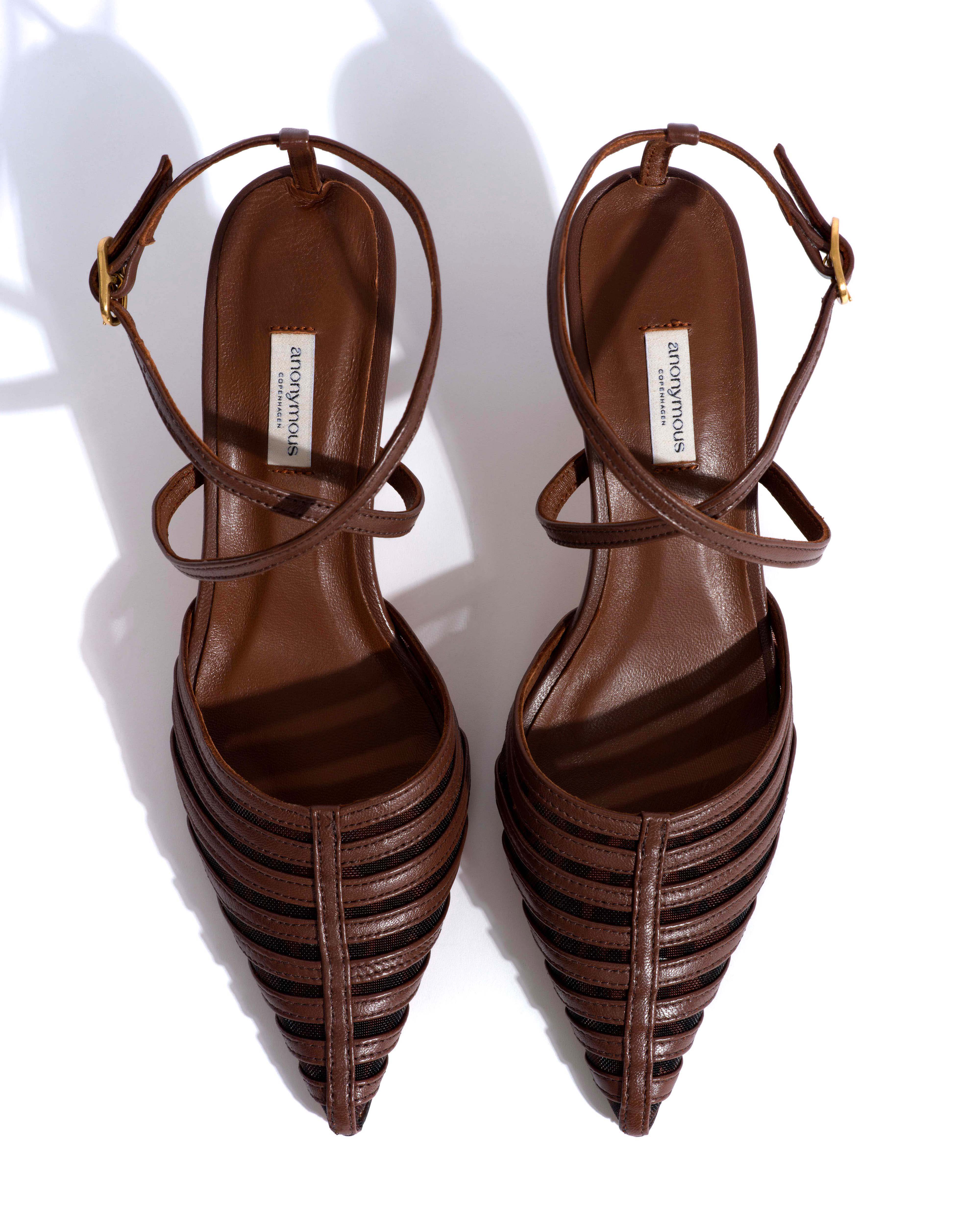 Schila mesh Shiny lamb & mesh Chocolate & leopard - Image 4