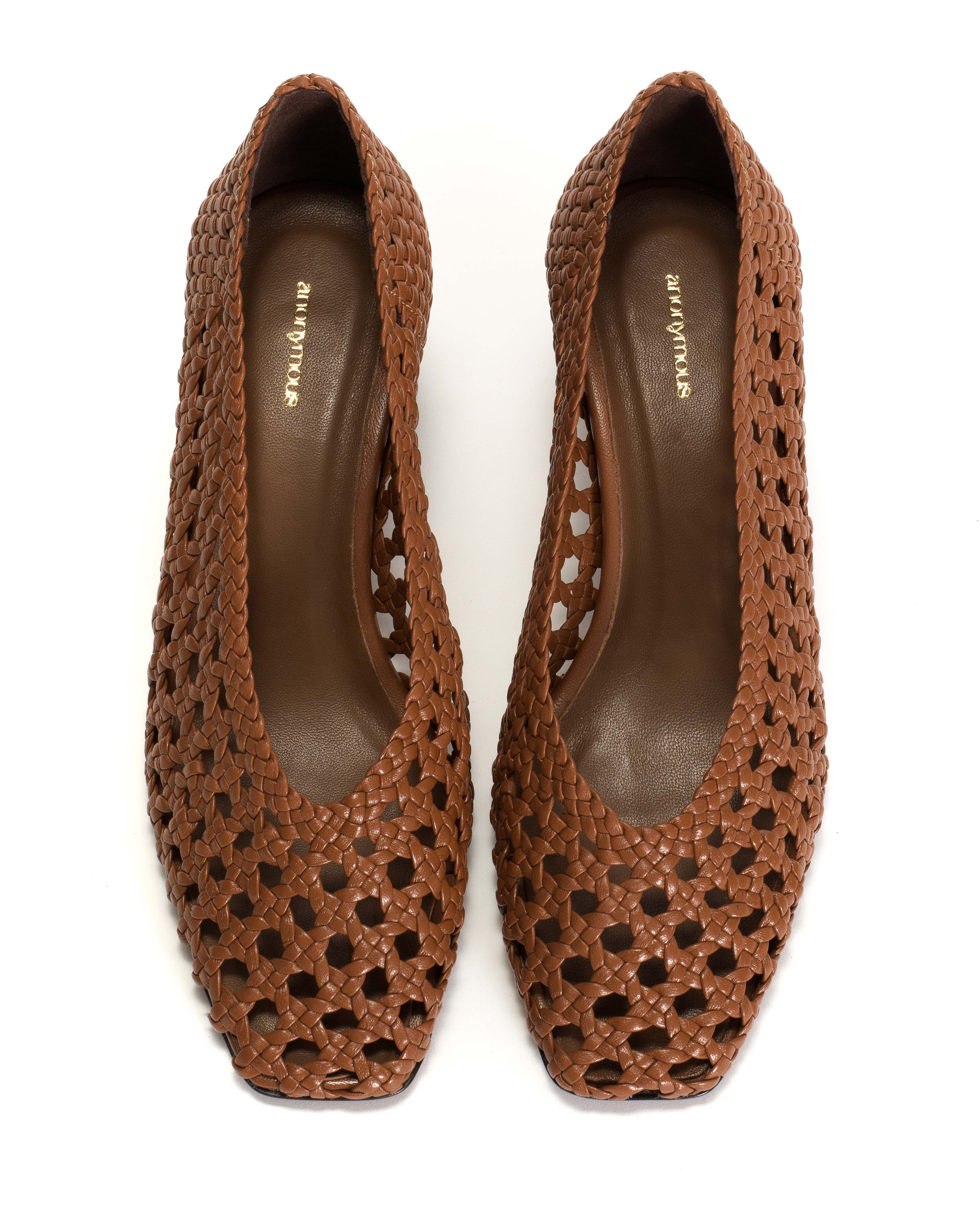 Sessi 60 hand-braided Hand-braided leather Hazelnut - Image 3